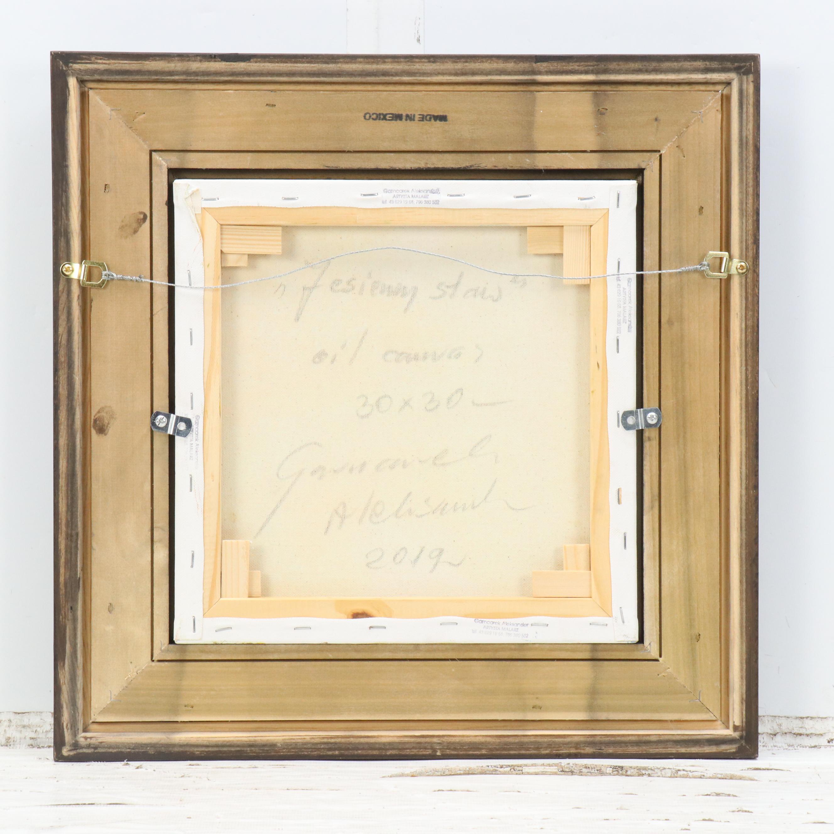 Garncarek Aleksander Landscape Oil Painting "Jesienny staw," 2019