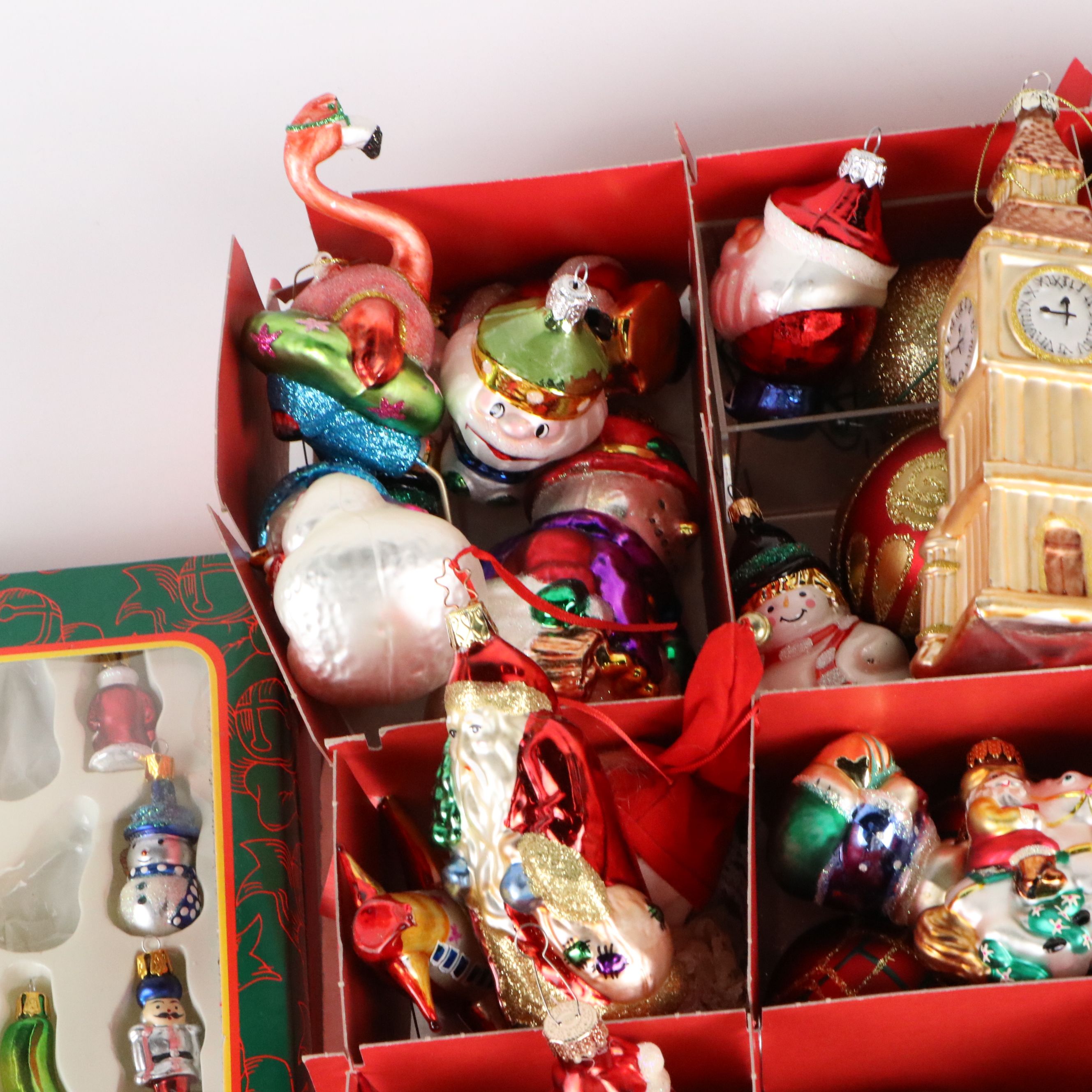 Mold Blown Glass and Other Christmas Ornaments