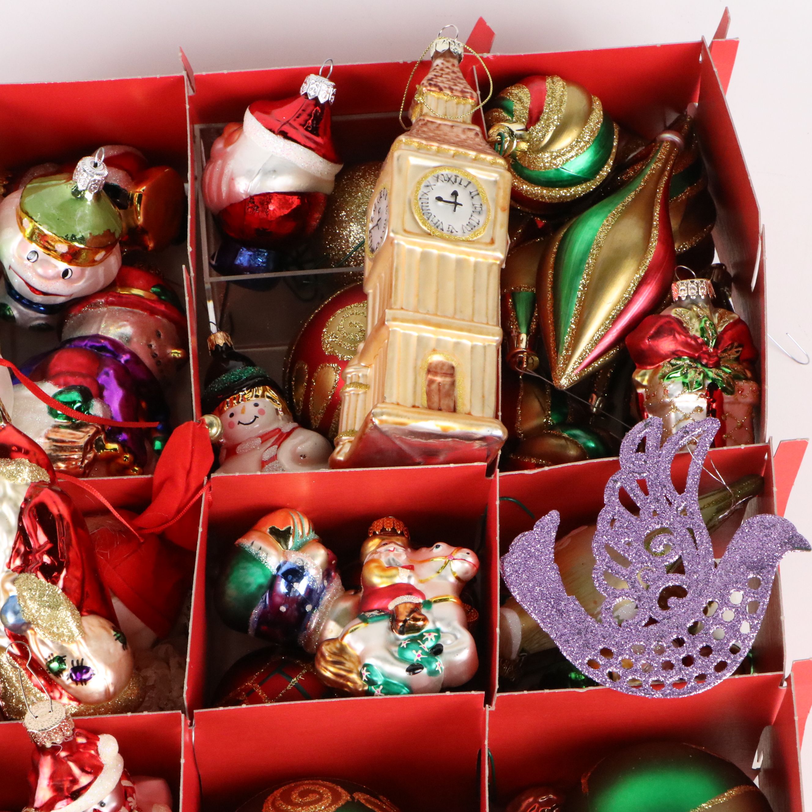 Mold Blown Glass and Other Christmas Ornaments