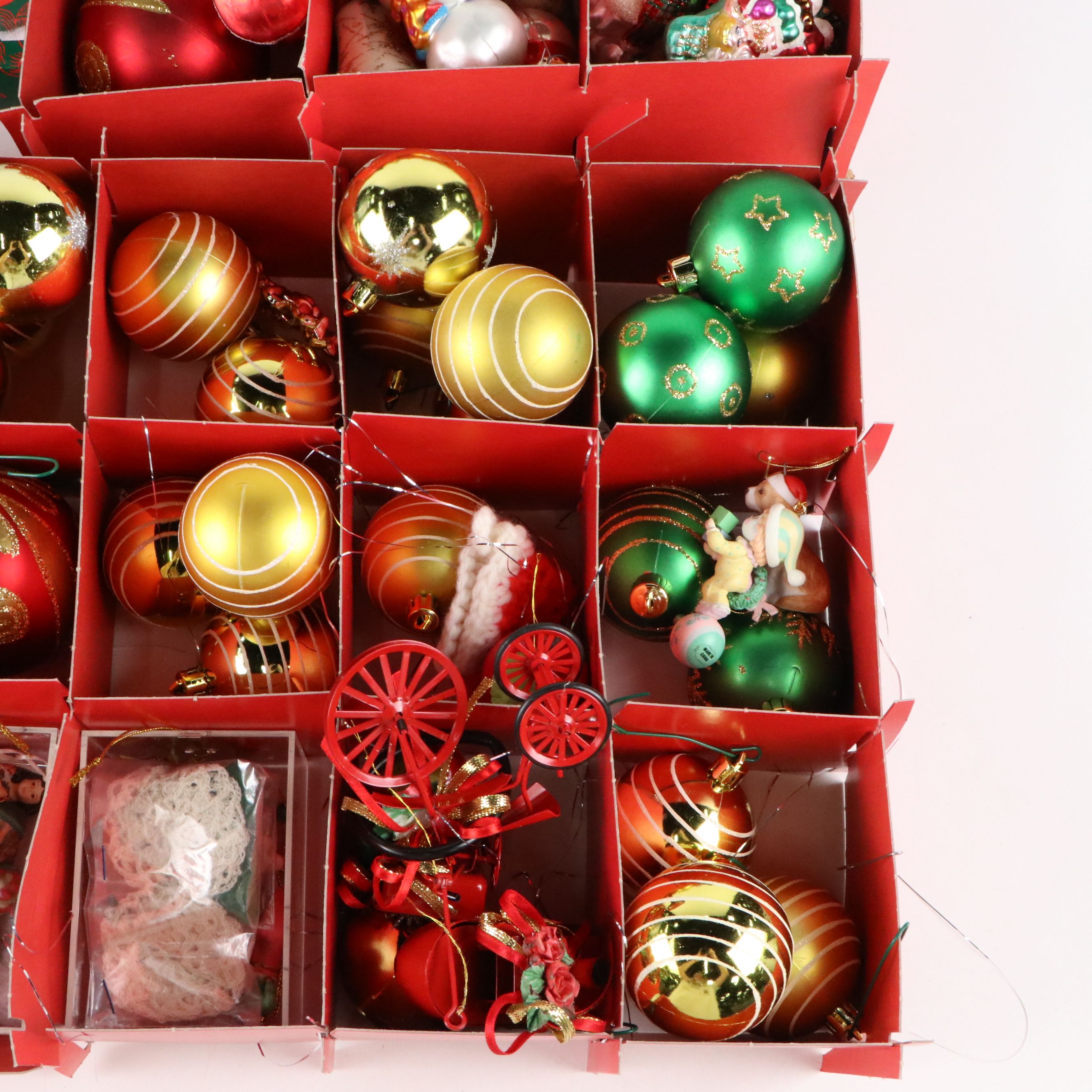 Mold Blown Glass and Other Christmas Ornaments