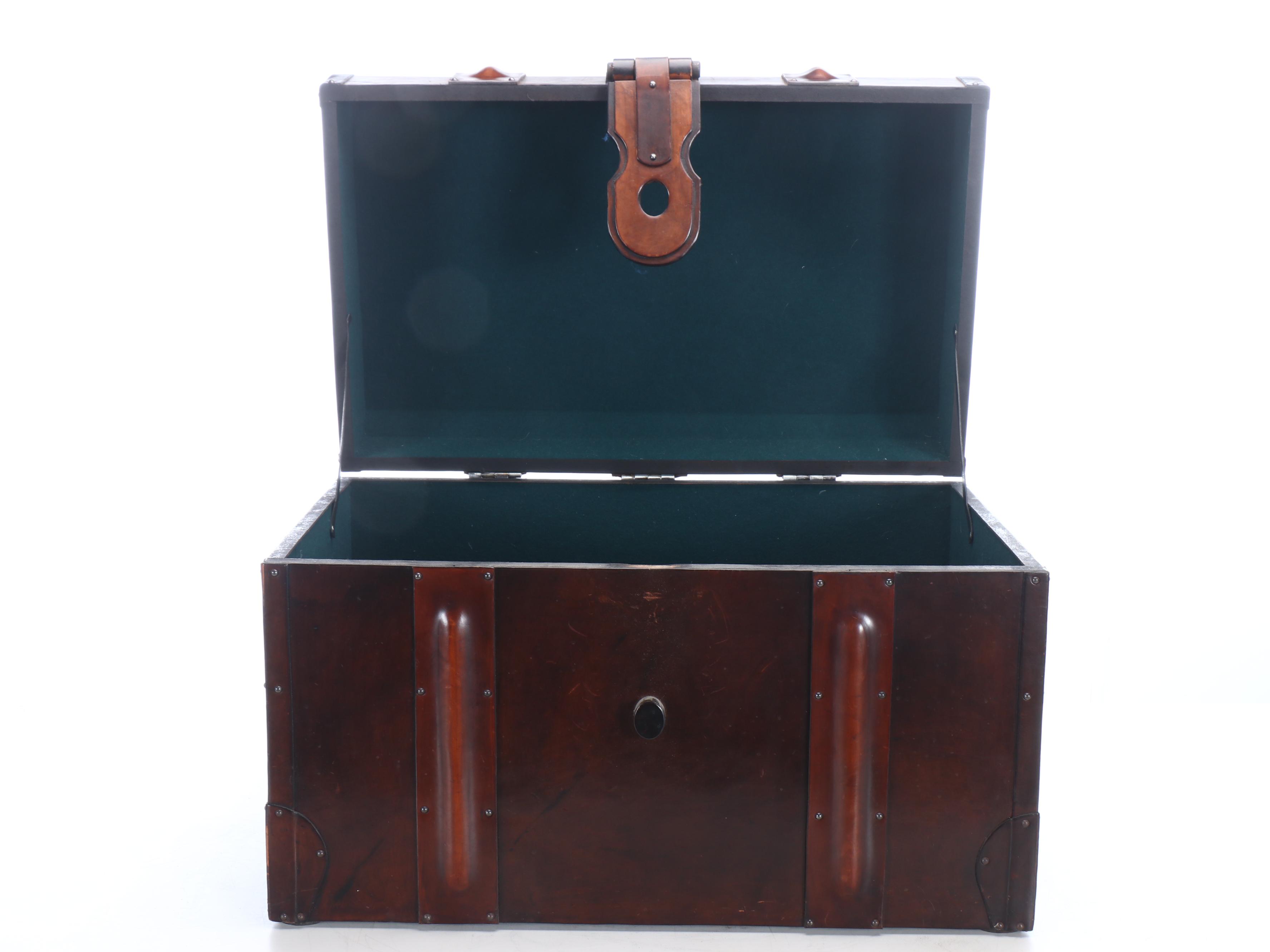 Leather Storage Trunk