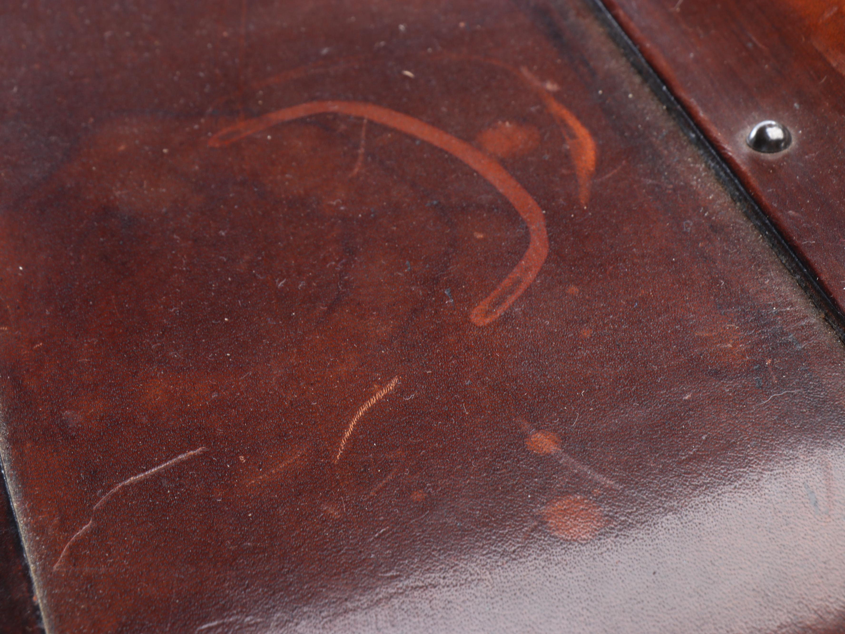 Leather Storage Trunk