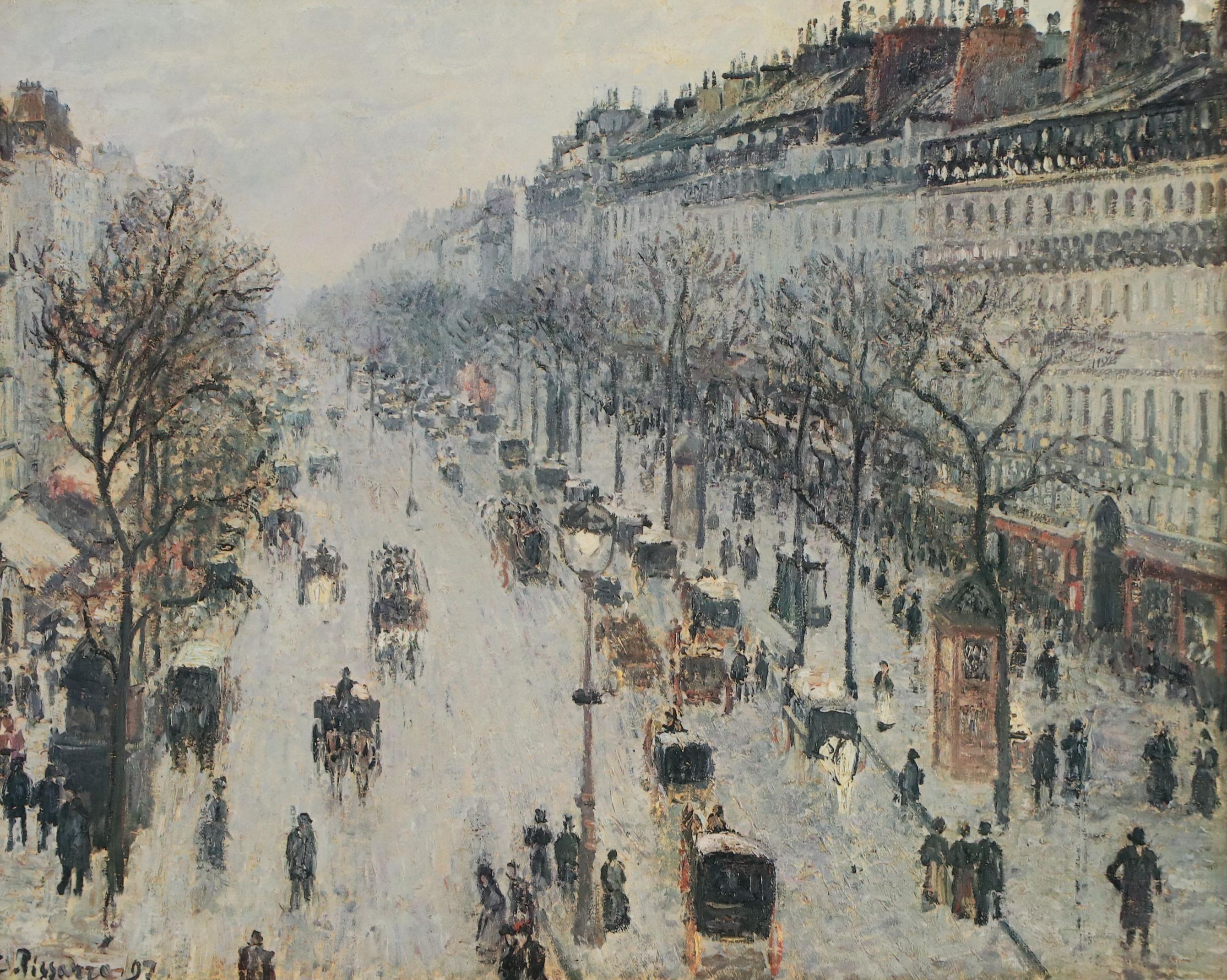 Offset Lithograph After Camille Pissarro "The Boulevard Montmartre..."