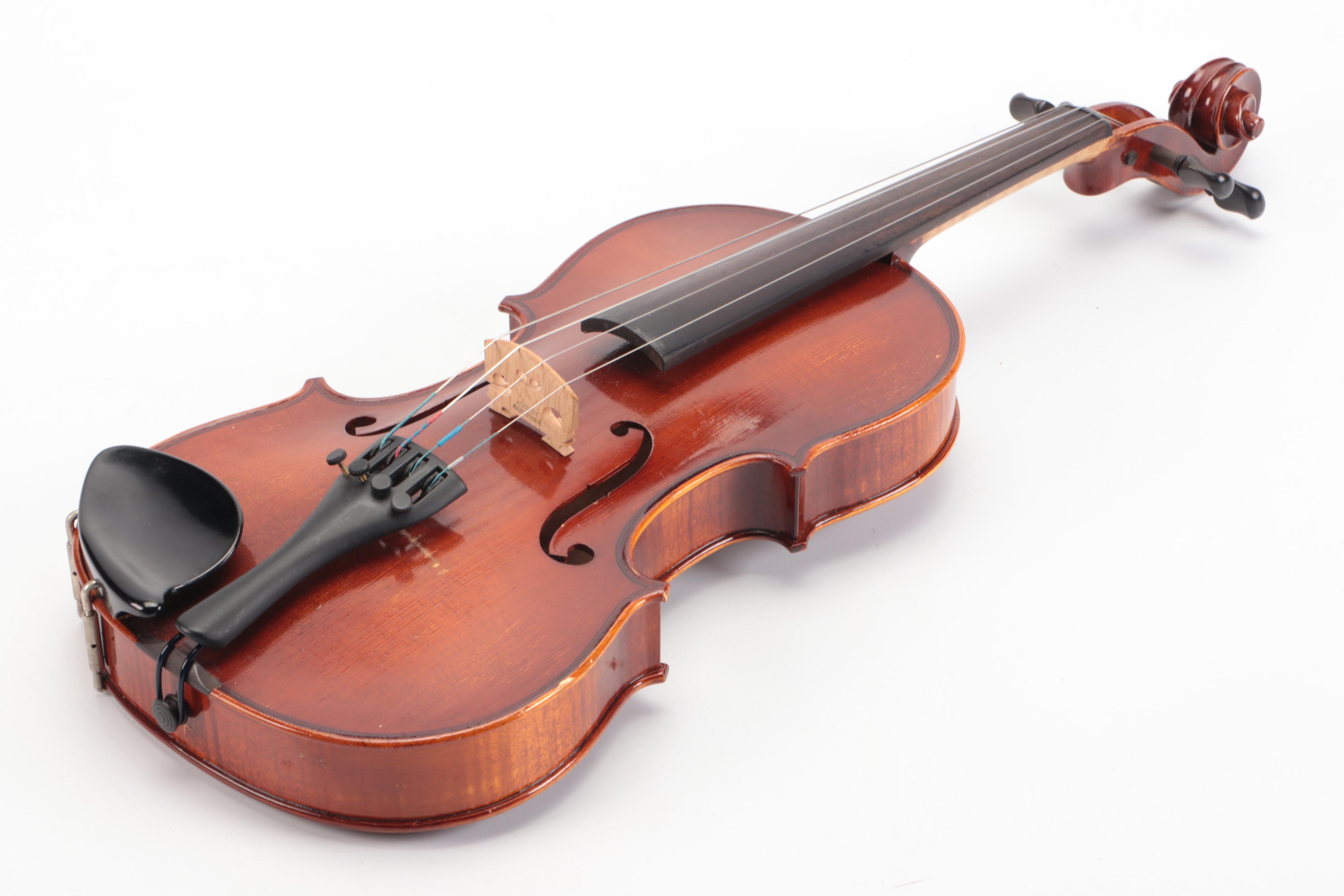 3/4 Sized Wooden Violin with Travel Case