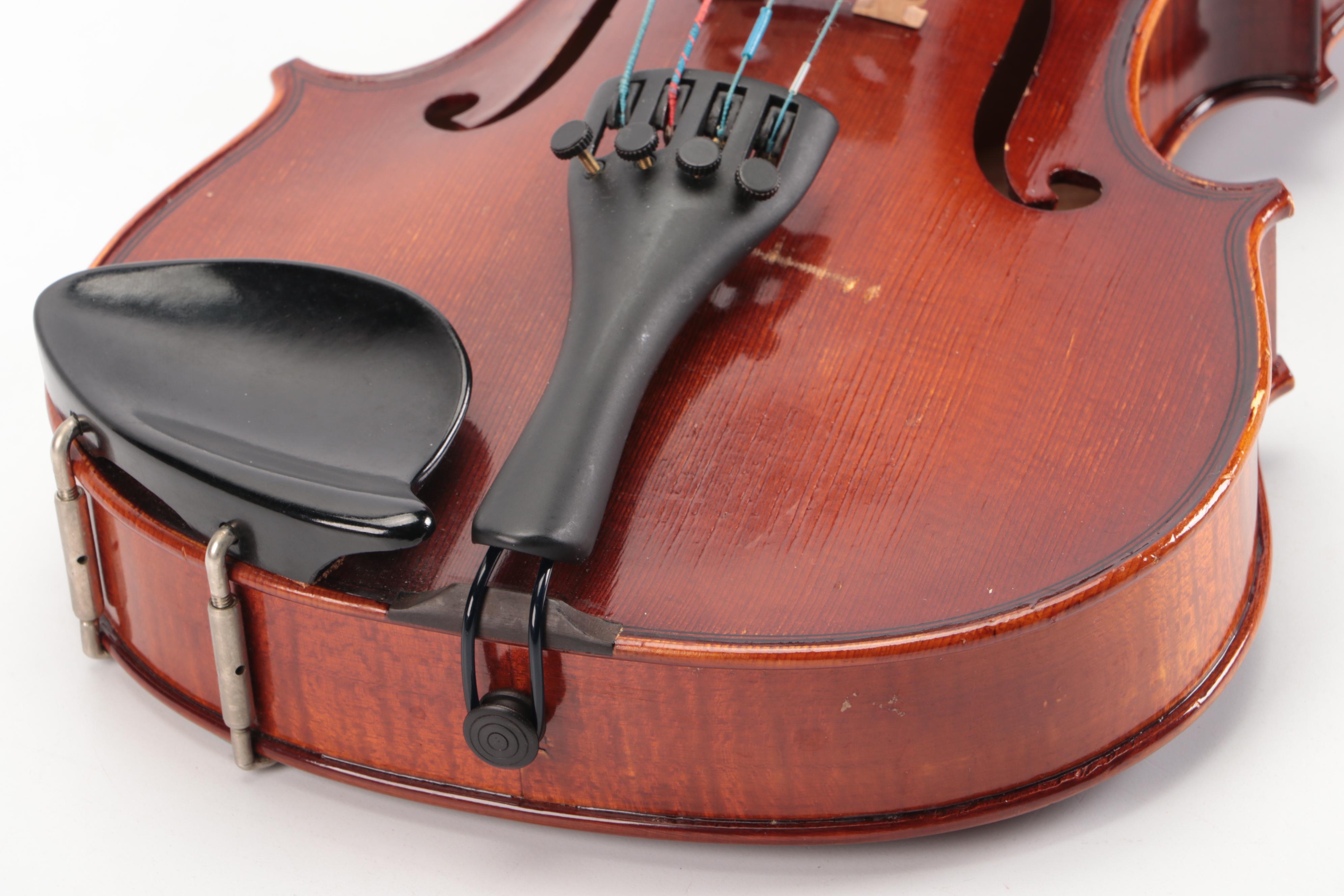 3/4 Sized Wooden Violin with Travel Case