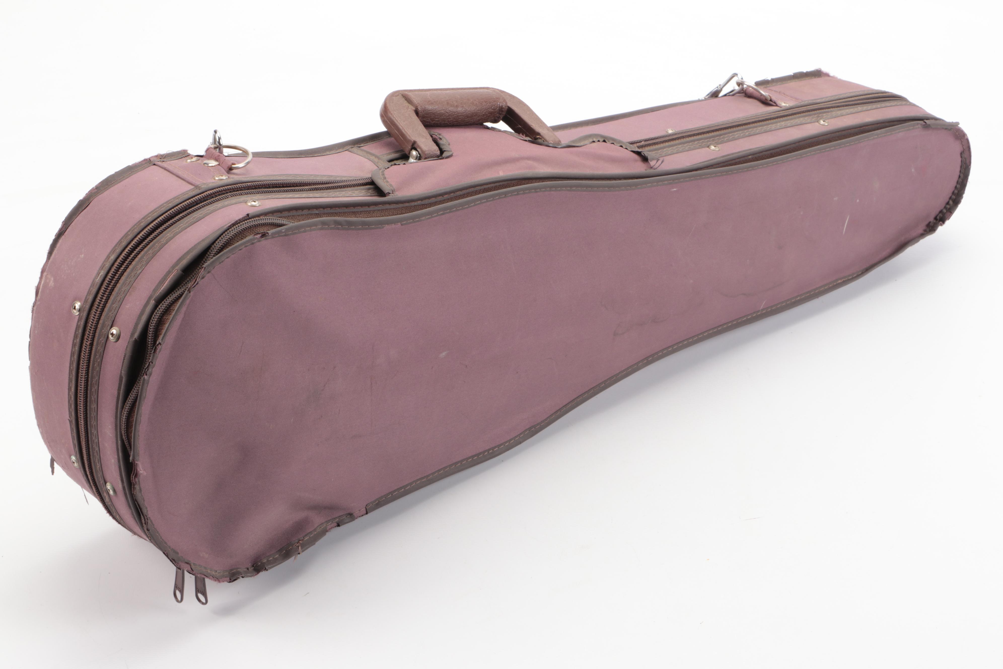 3/4 Sized Wooden Violin with Travel Case