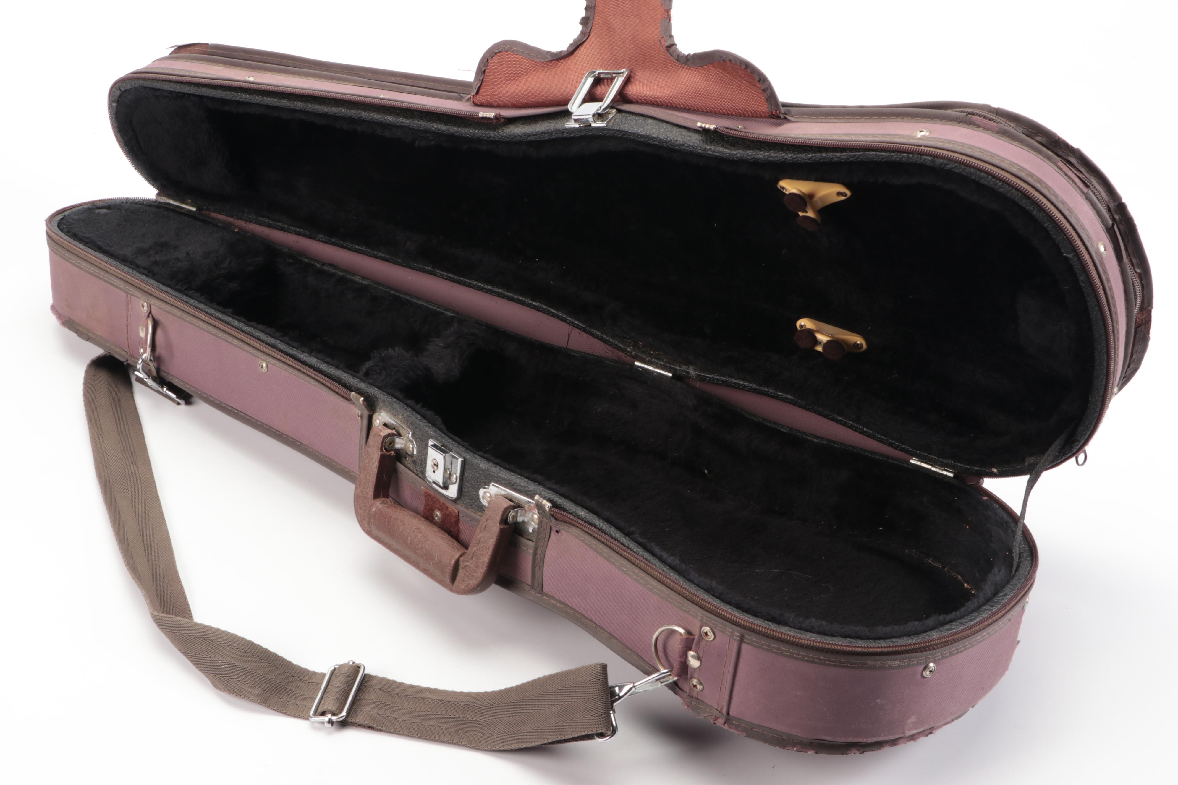 3/4 Sized Wooden Violin with Travel Case