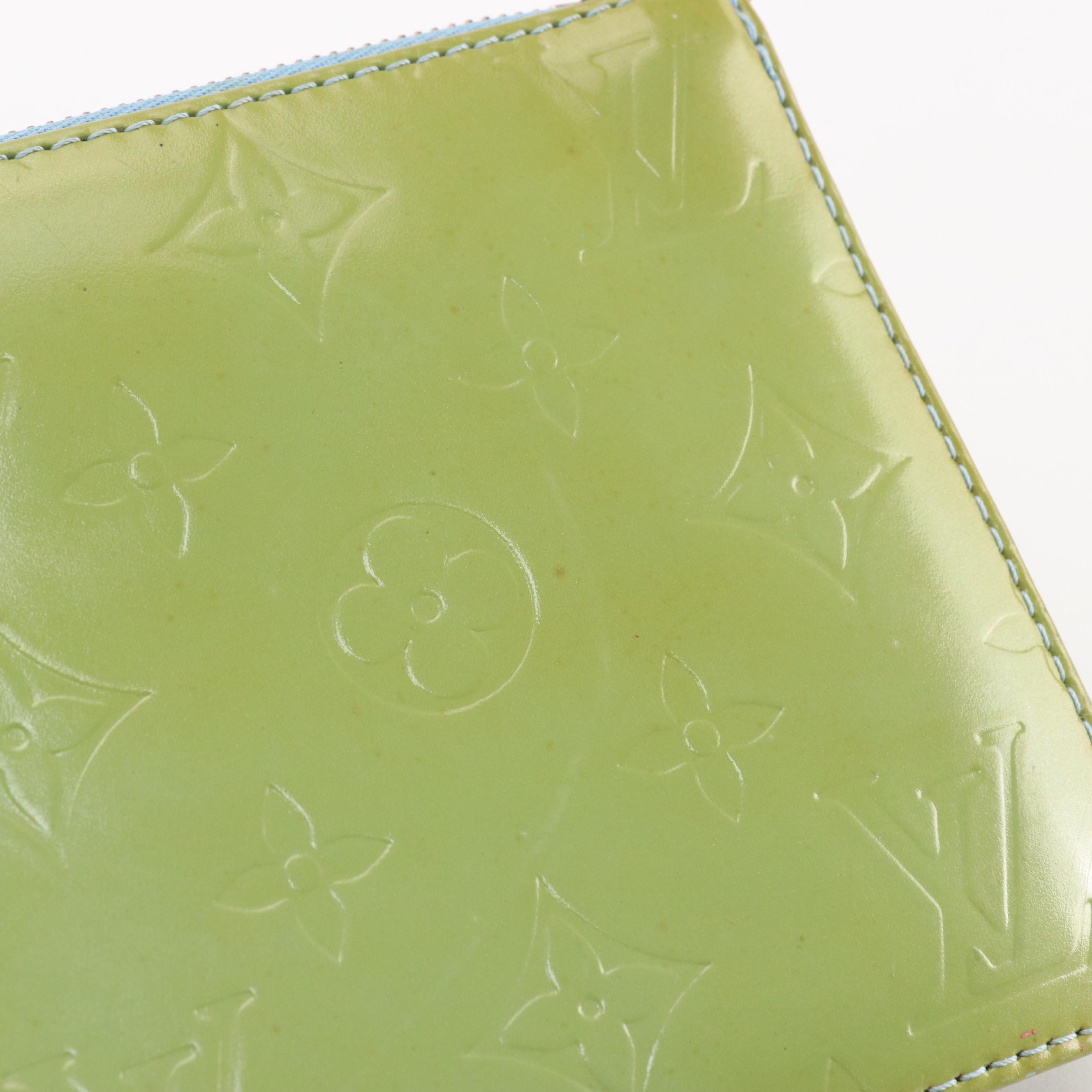 Louis Vuitton Lexington Chain Strap Pochette in Green Monogram Vernis