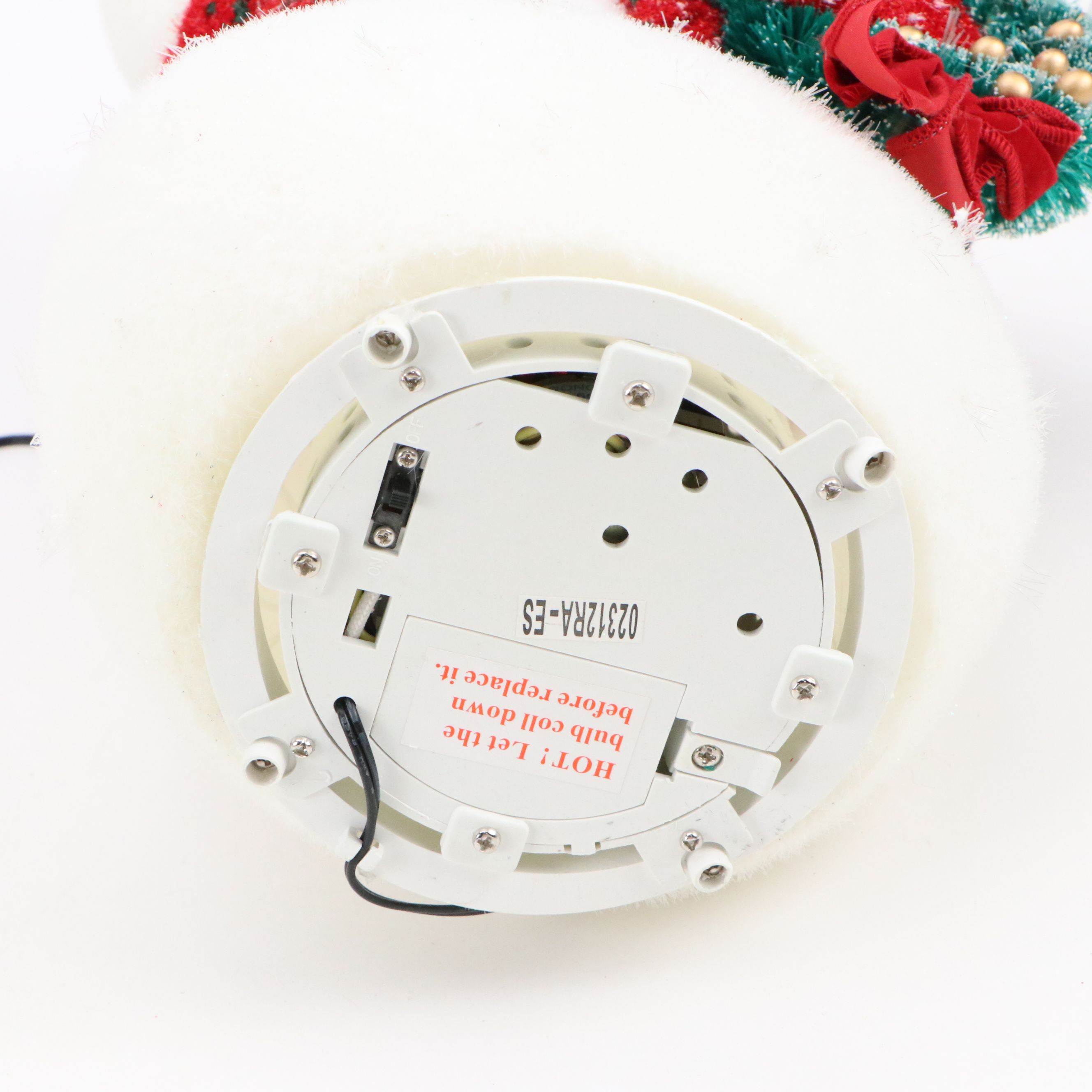 Avon Light-Up Snowman with Mirrored Glass Lotus Candle Holders