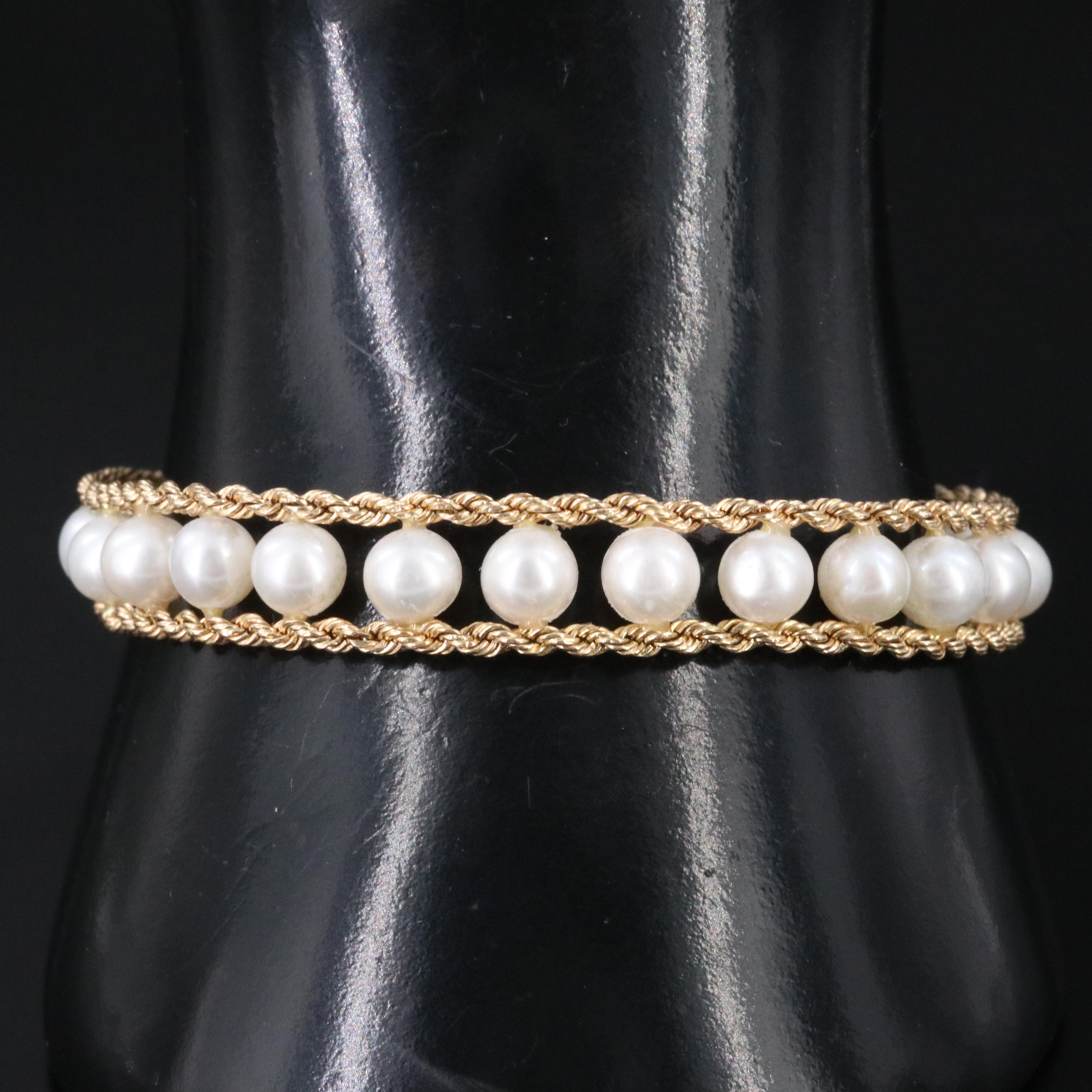 14K Pearl Bracelet