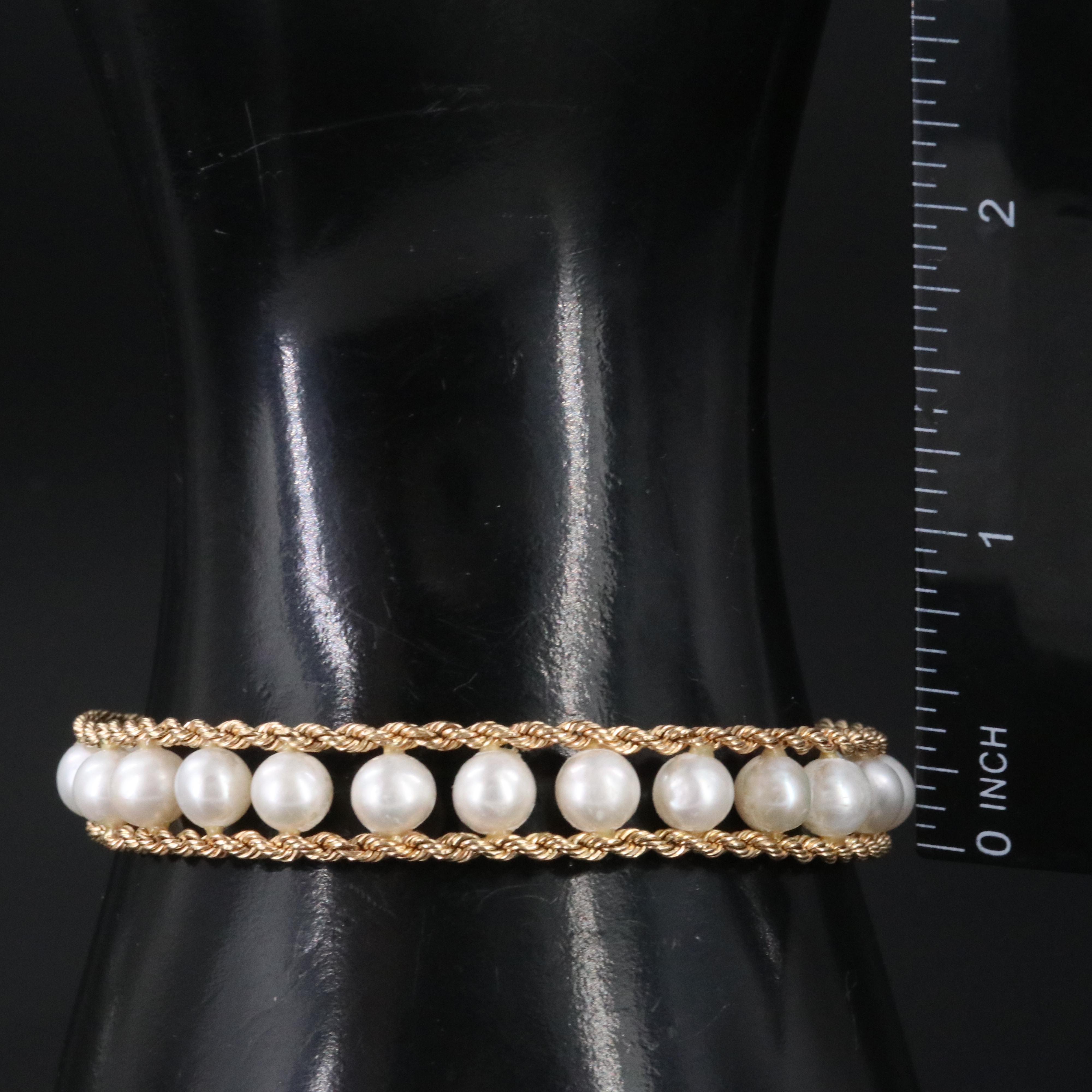 14K Pearl Bracelet