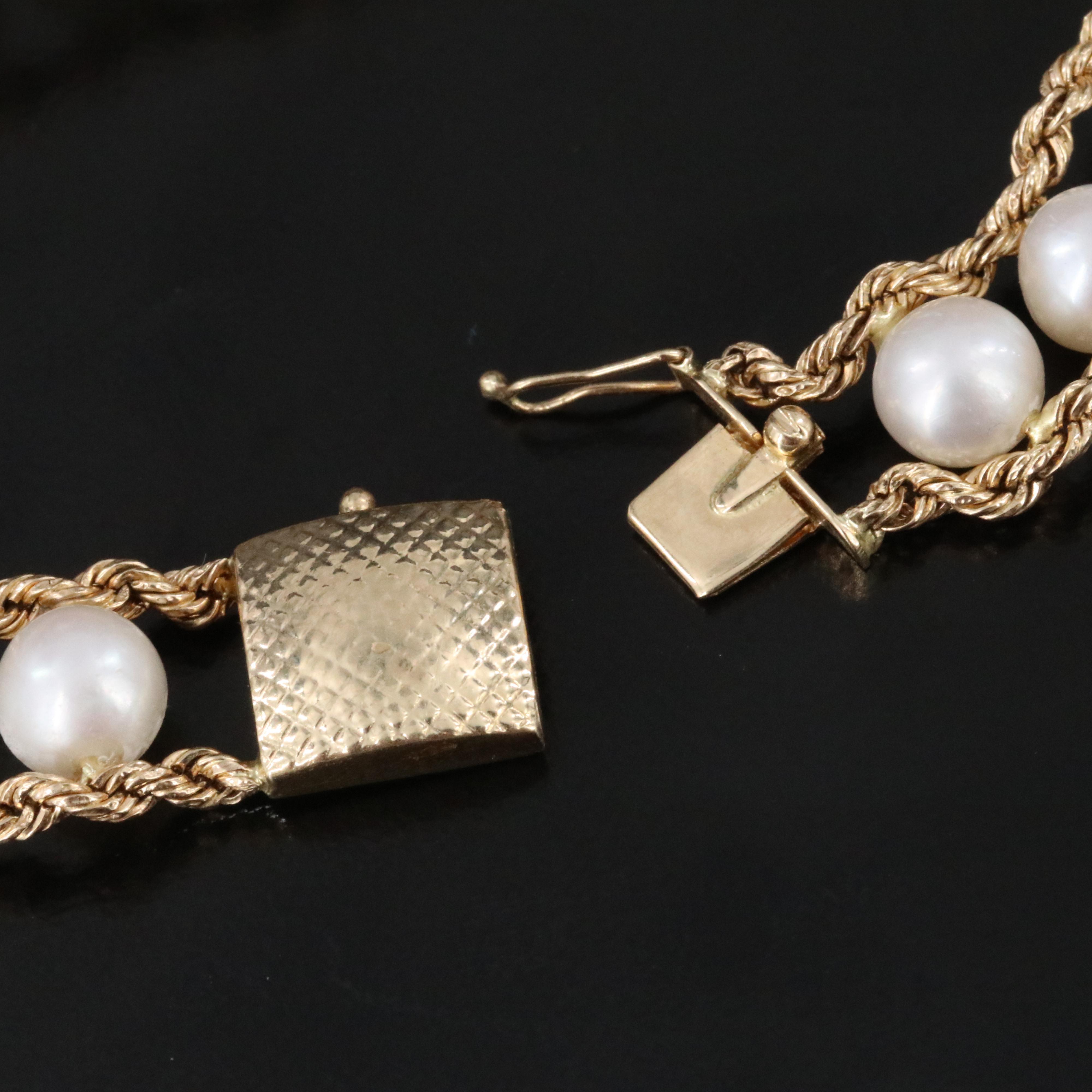 14K Pearl Bracelet