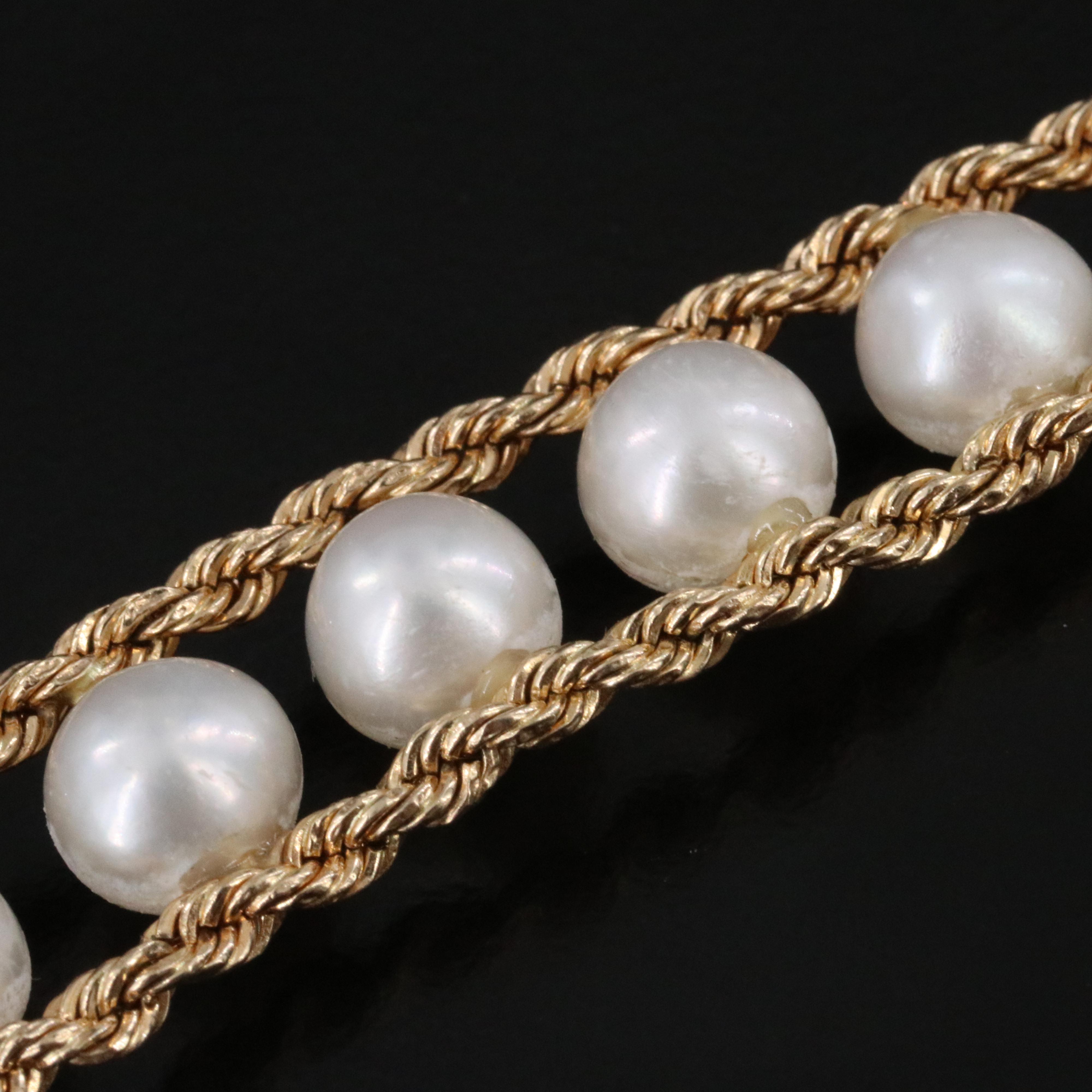 14K Pearl Bracelet