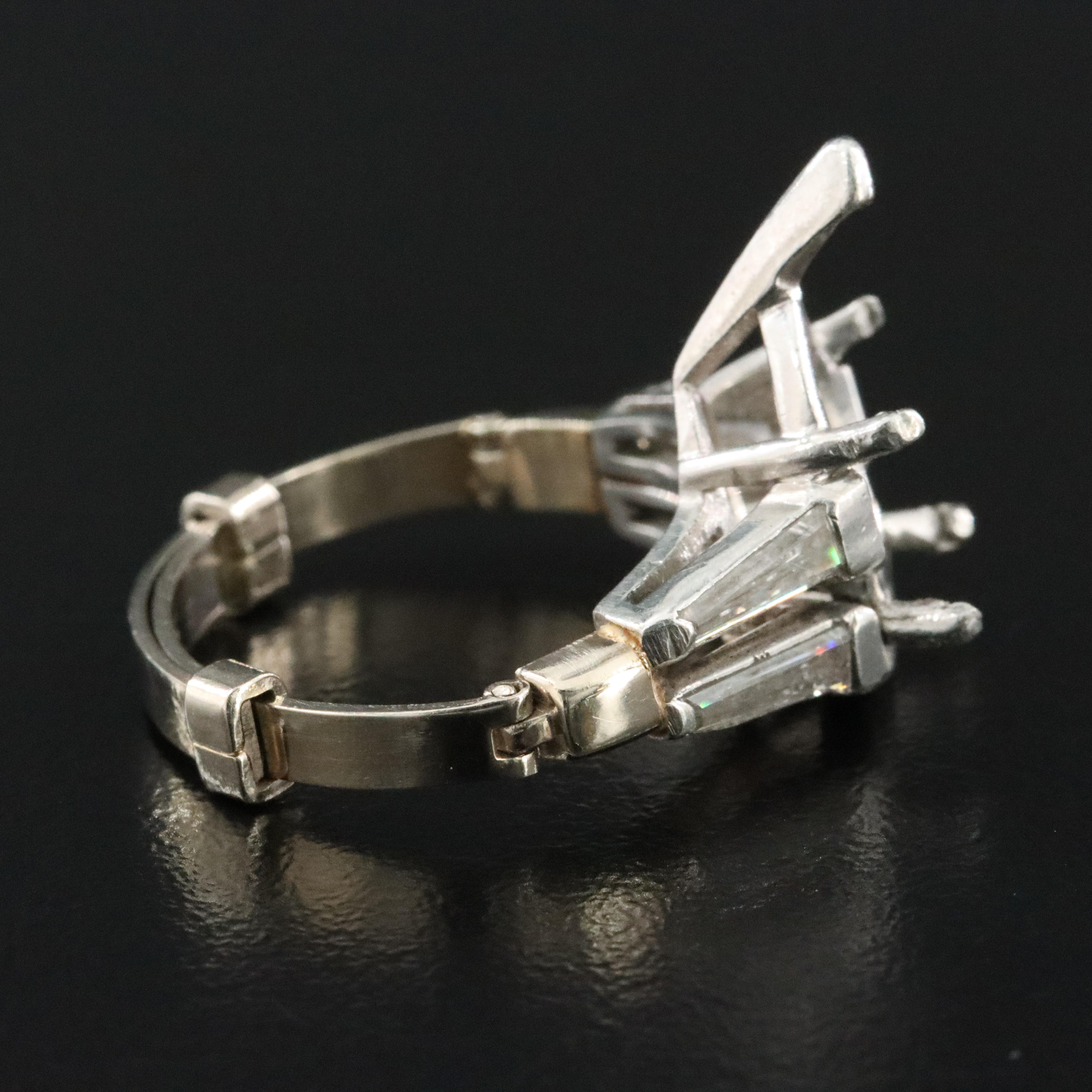 Loose 5.17 CT Diamond with GIA Report and Platinum 0.60 CTW Semi Mount Ring