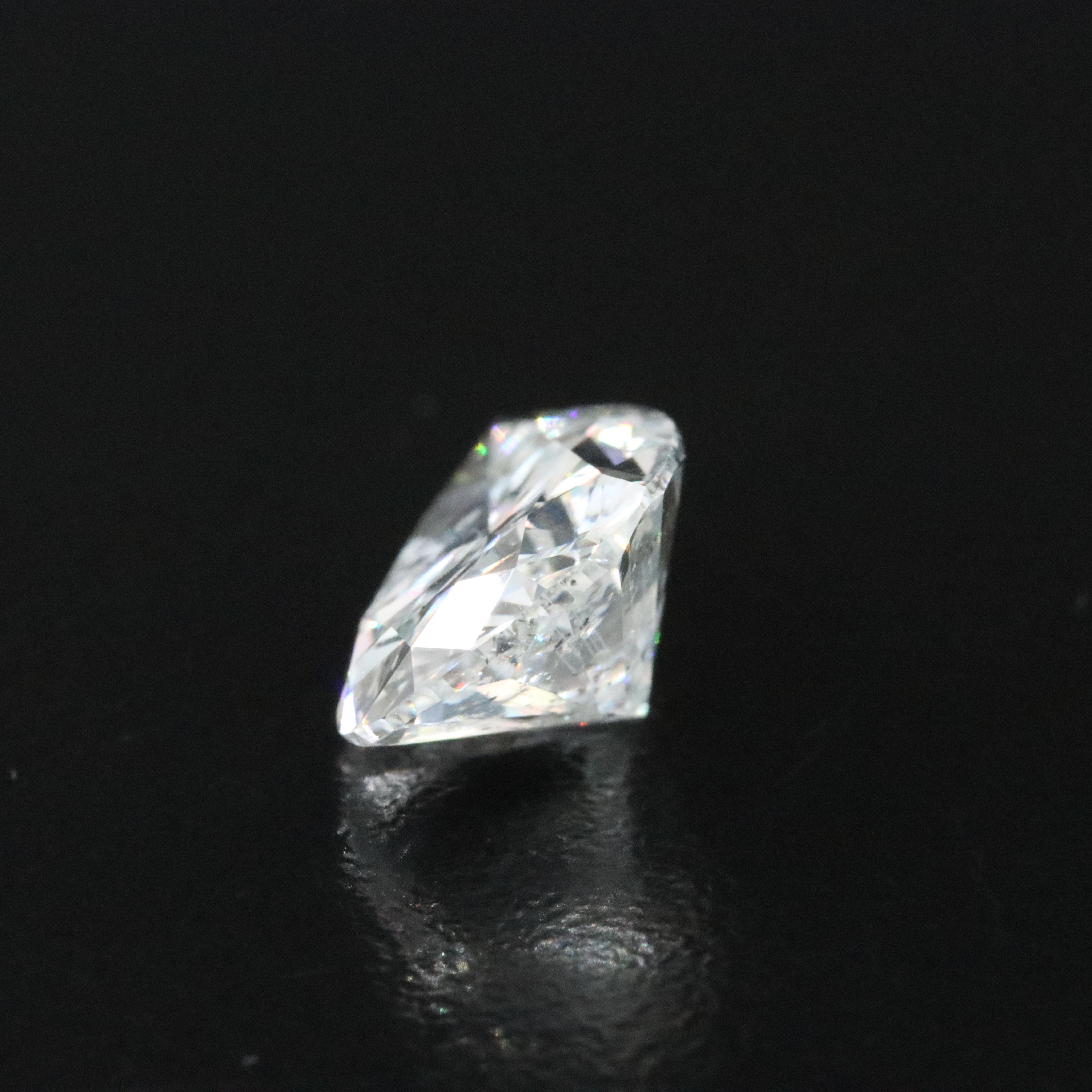 Loose 5.17 CT Diamond with GIA Report and Platinum 0.60 CTW Semi Mount Ring
