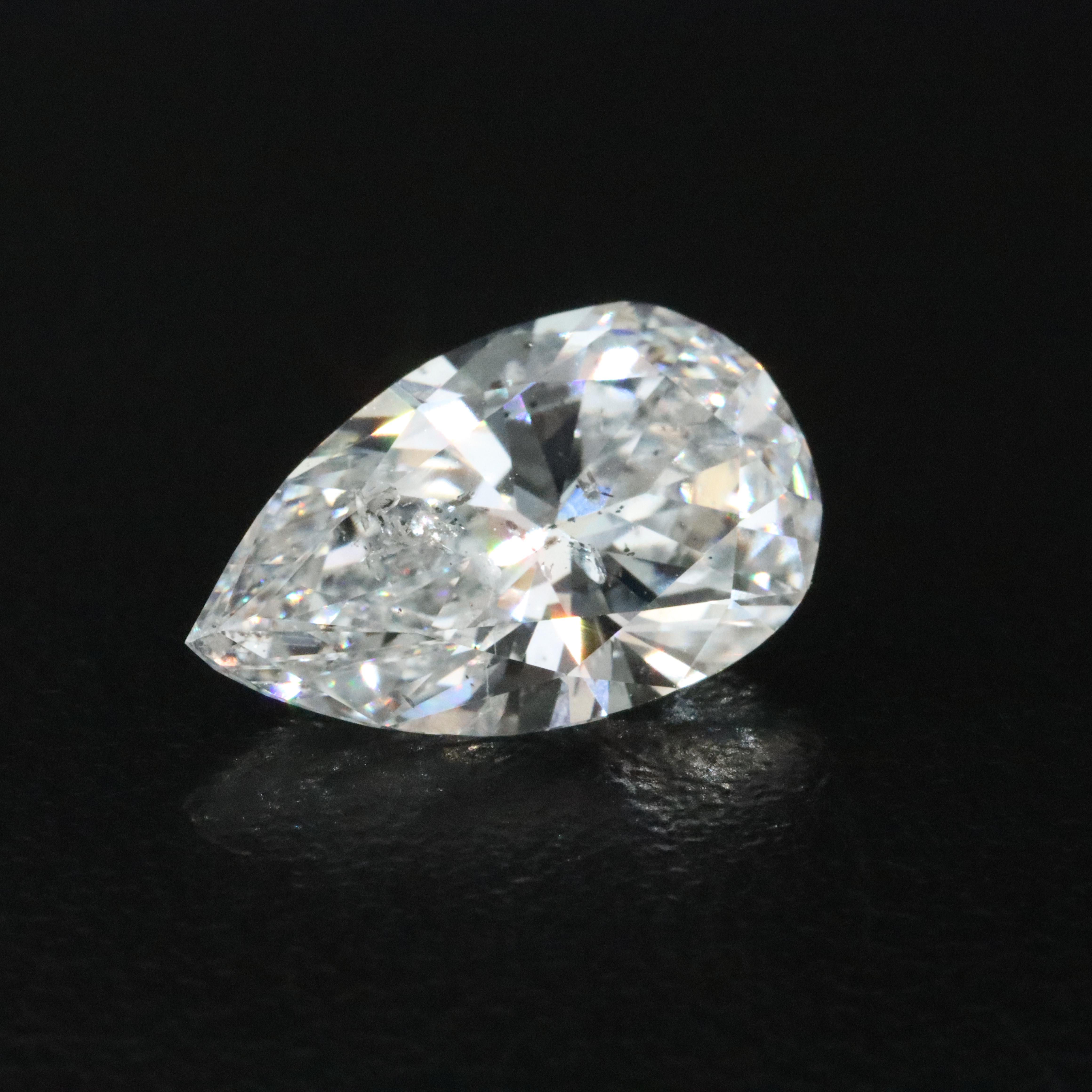 Loose 5.17 CT Diamond with GIA Report and Platinum 0.60 CTW Semi Mount Ring