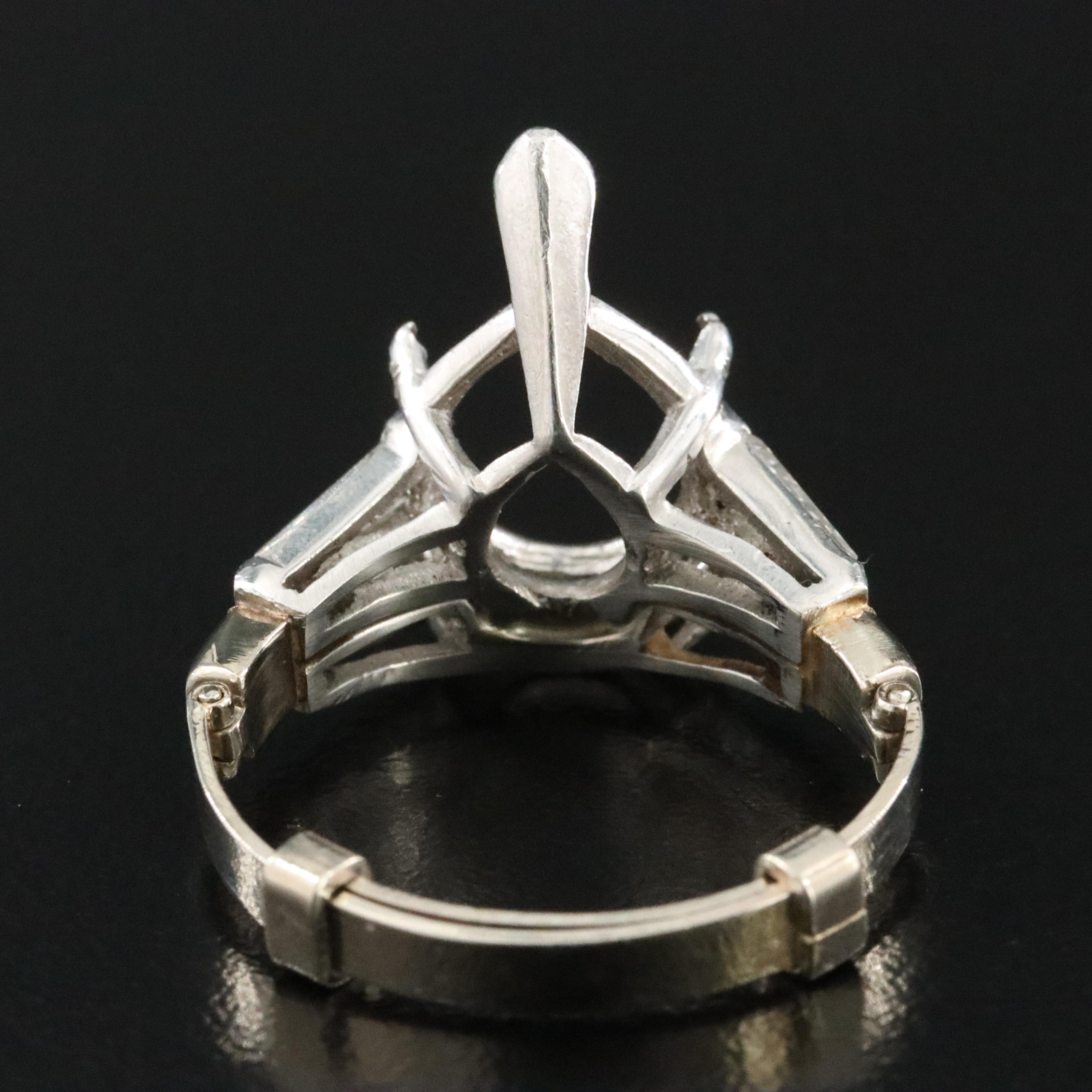 Loose 5.17 CT Diamond with GIA Report and Platinum 0.60 CTW Semi Mount Ring