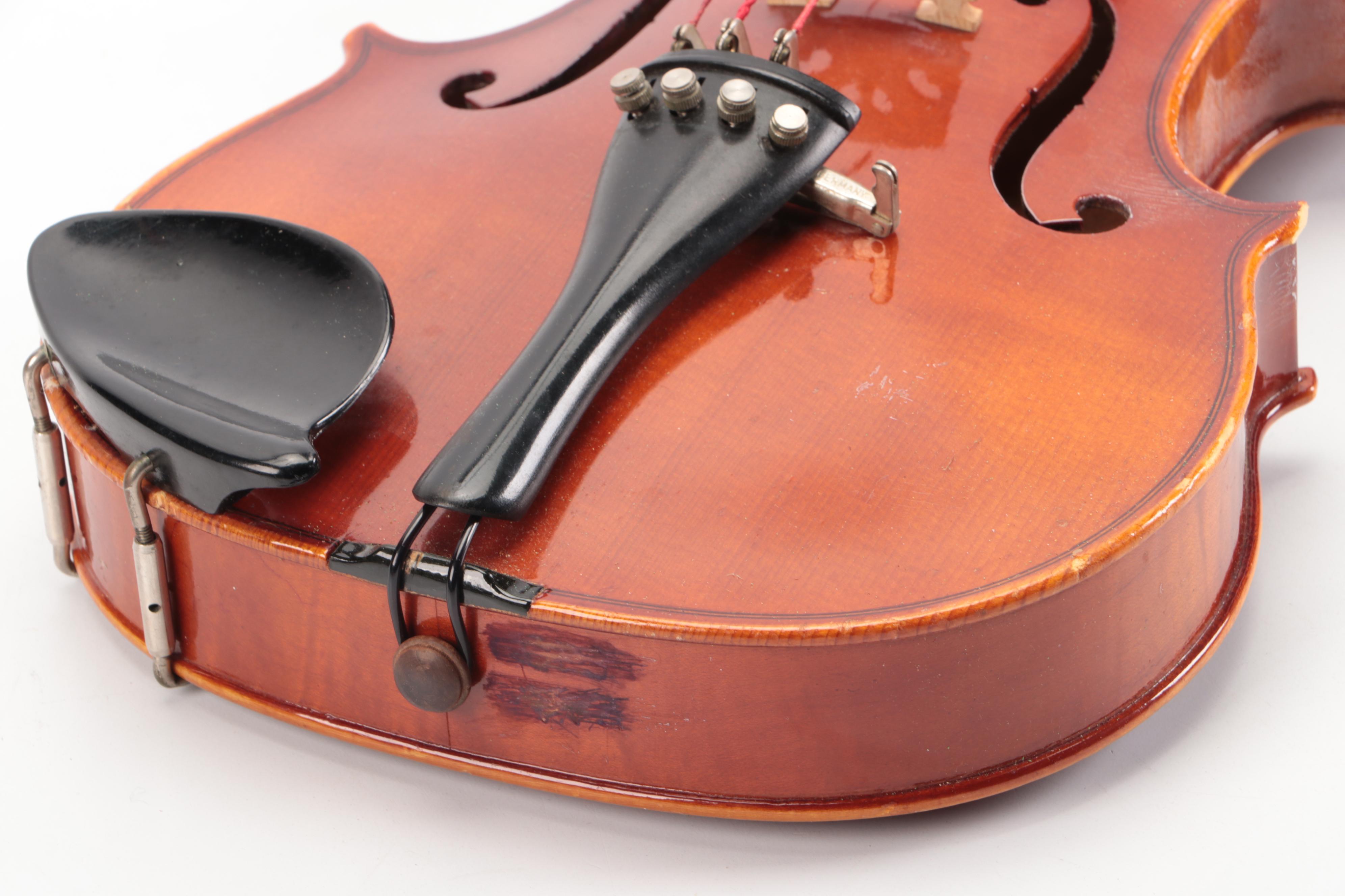 Andrew Schroetter 4/4 Size Wooden Violin with Case