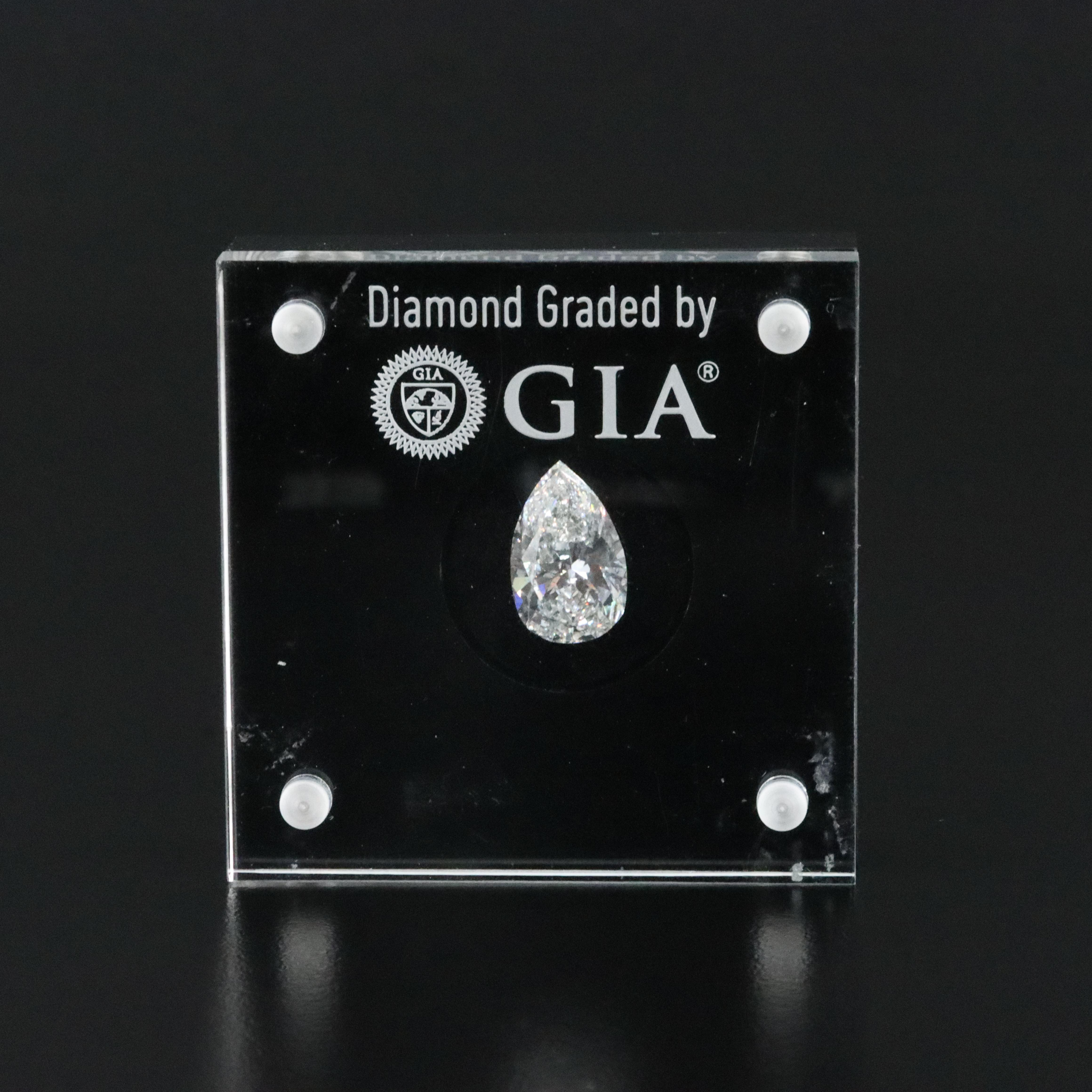 Loose 5.17 CT Diamond with GIA Report and Platinum 0.60 CTW Semi Mount Ring