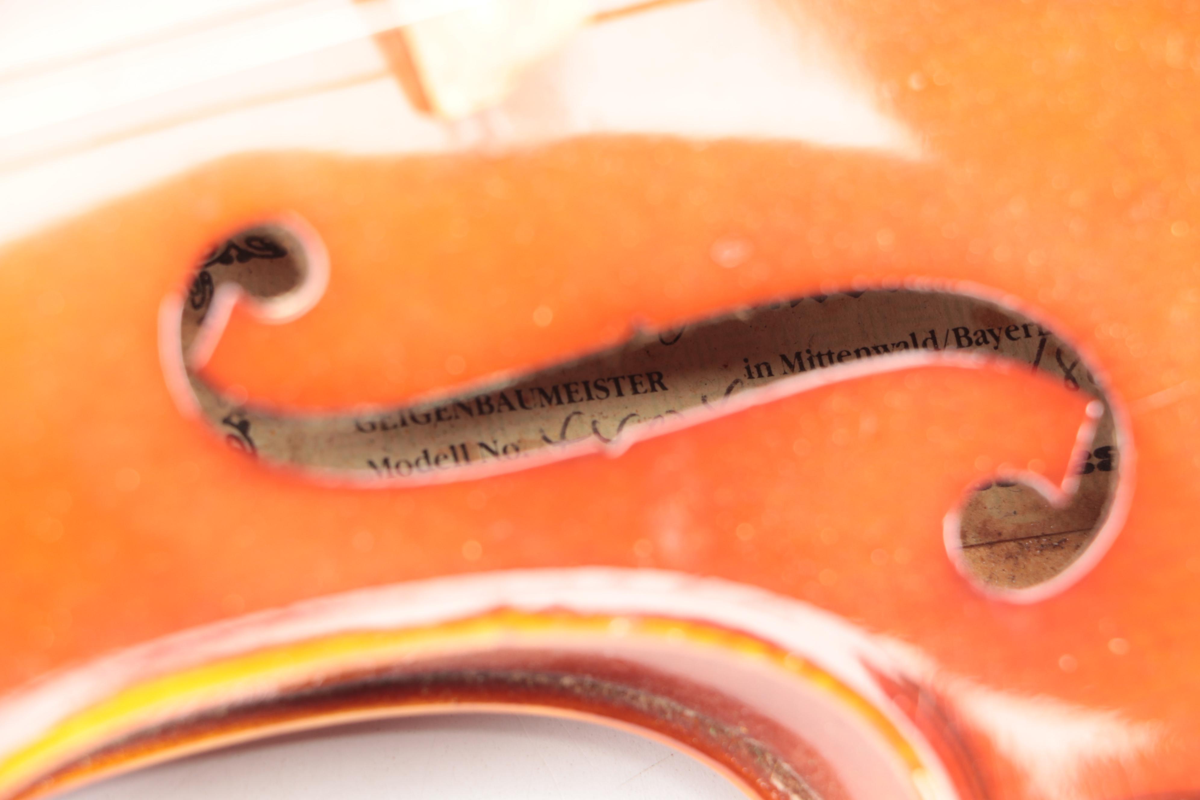 Andrew Schroetter 4/4 Size Wooden Violin with Case