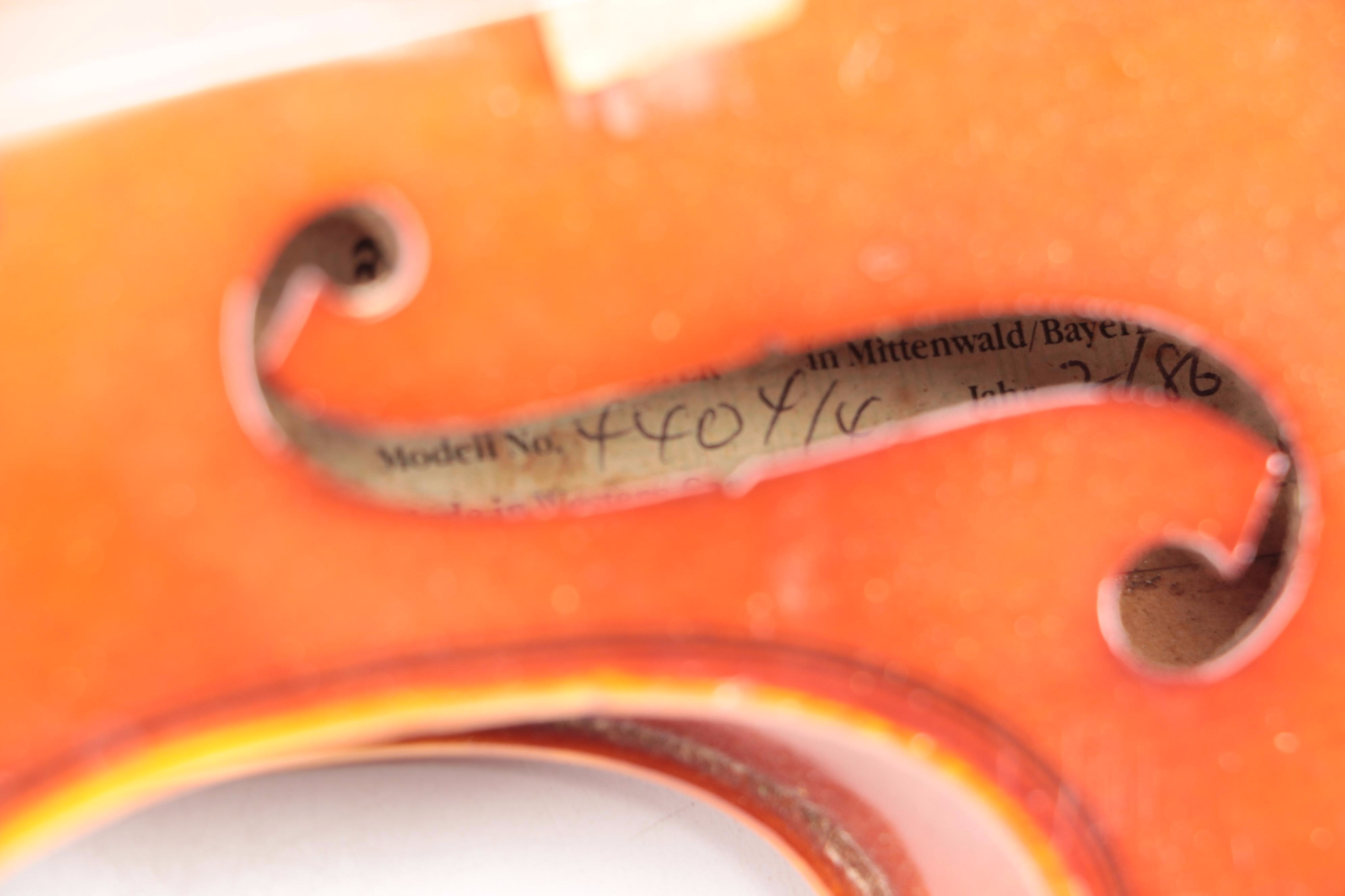 Andrew Schroetter 4/4 Size Wooden Violin with Case