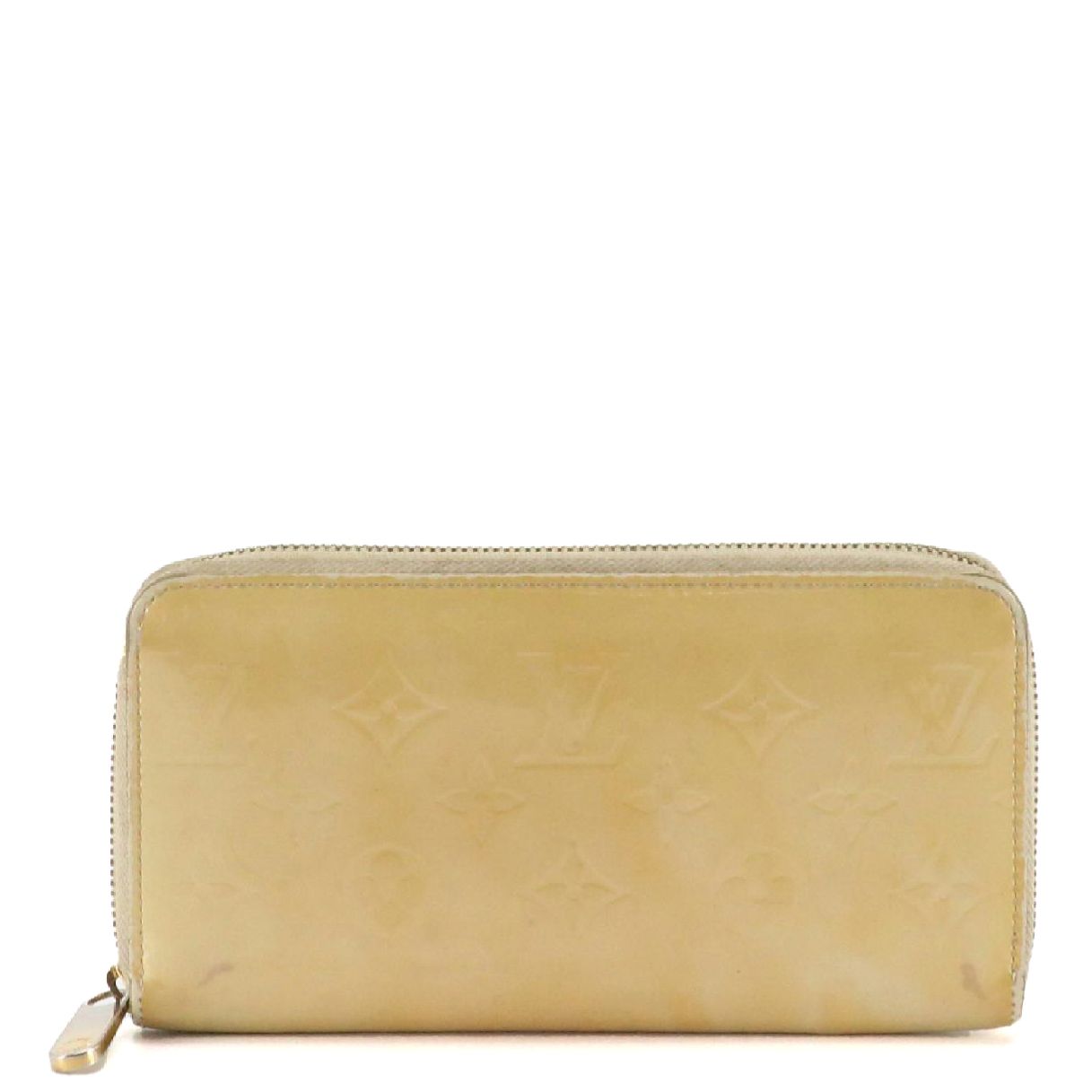 Louis Vuitton Long Zippy Wallet in Yellow Monogram Vernis Leather