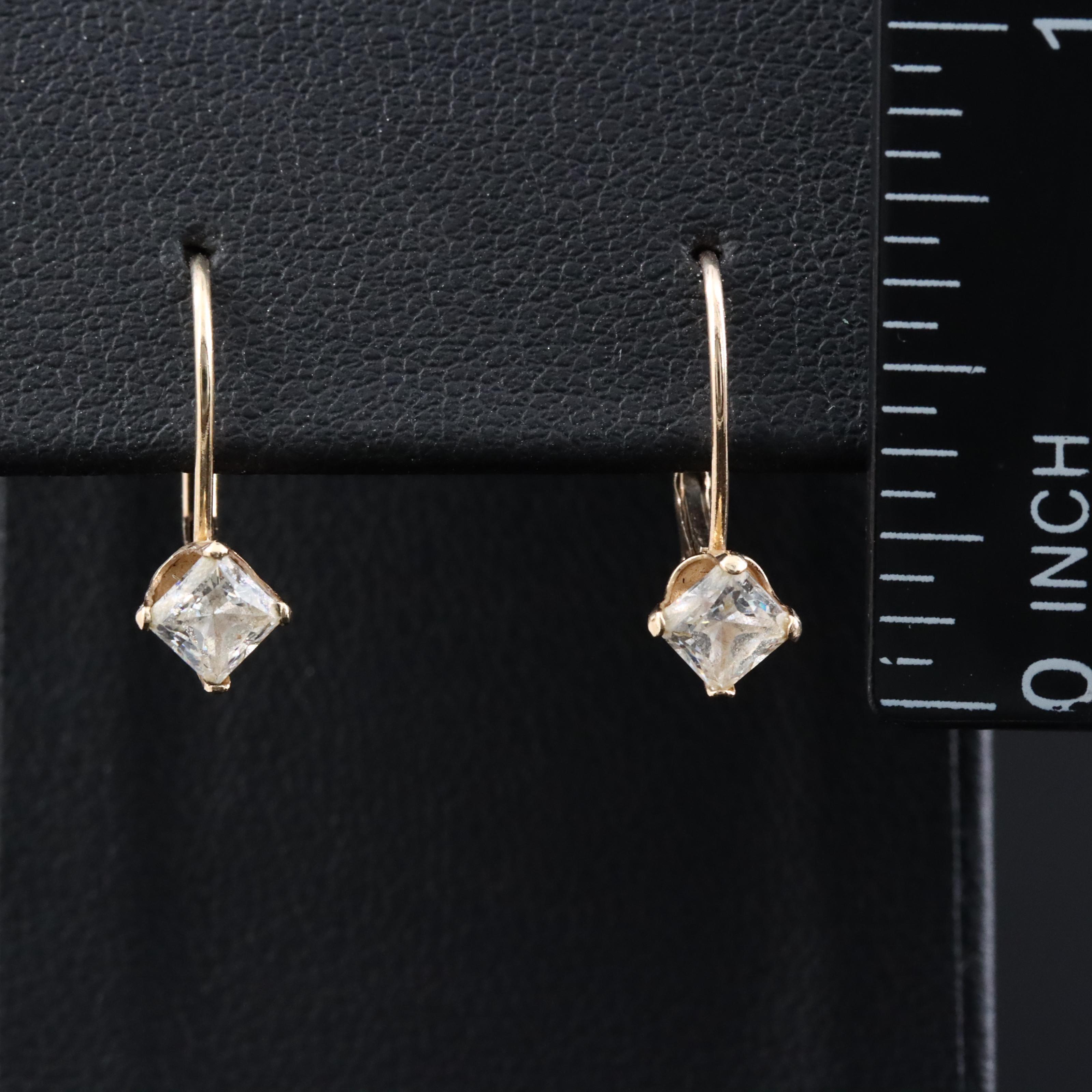 10K CZ Earrings