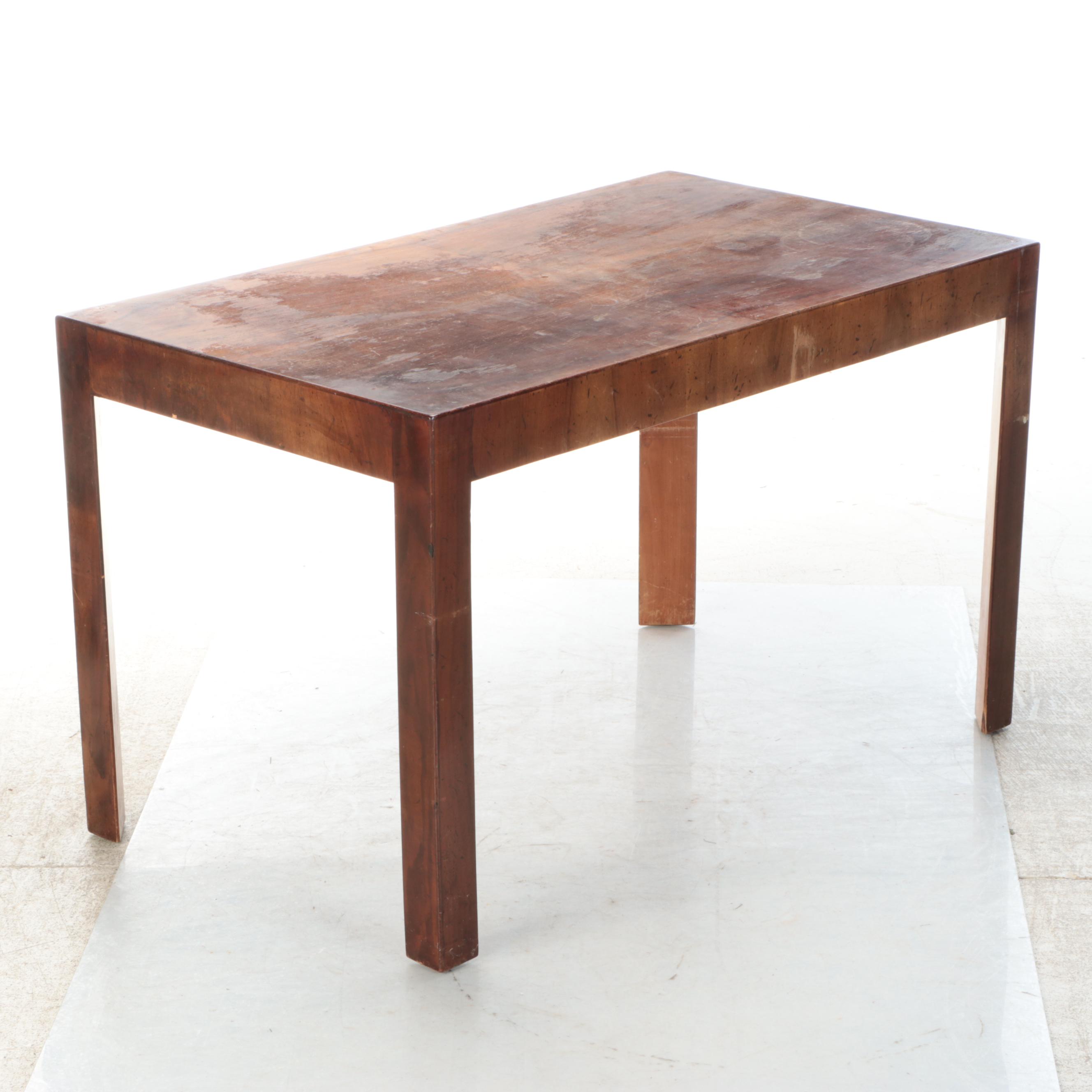 Italian Modern Parsons Style Single-Drawer Writing Table, Mid to Late 20th C.