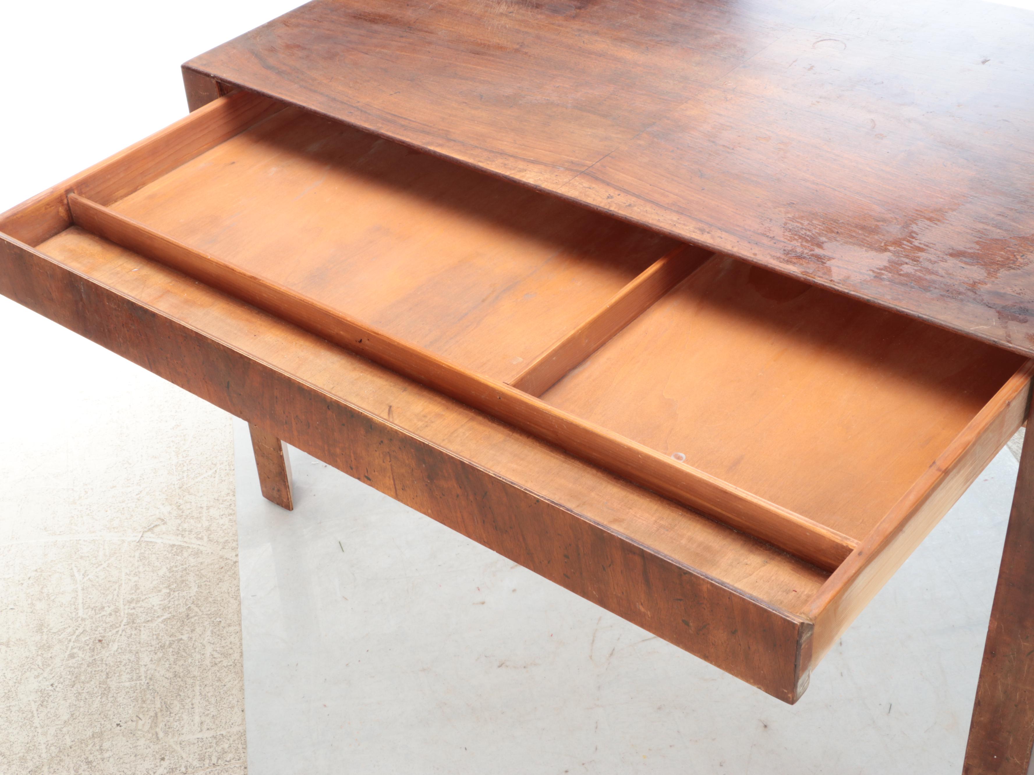 Italian Modern Parsons Style Single-Drawer Writing Table, Mid to Late 20th C.