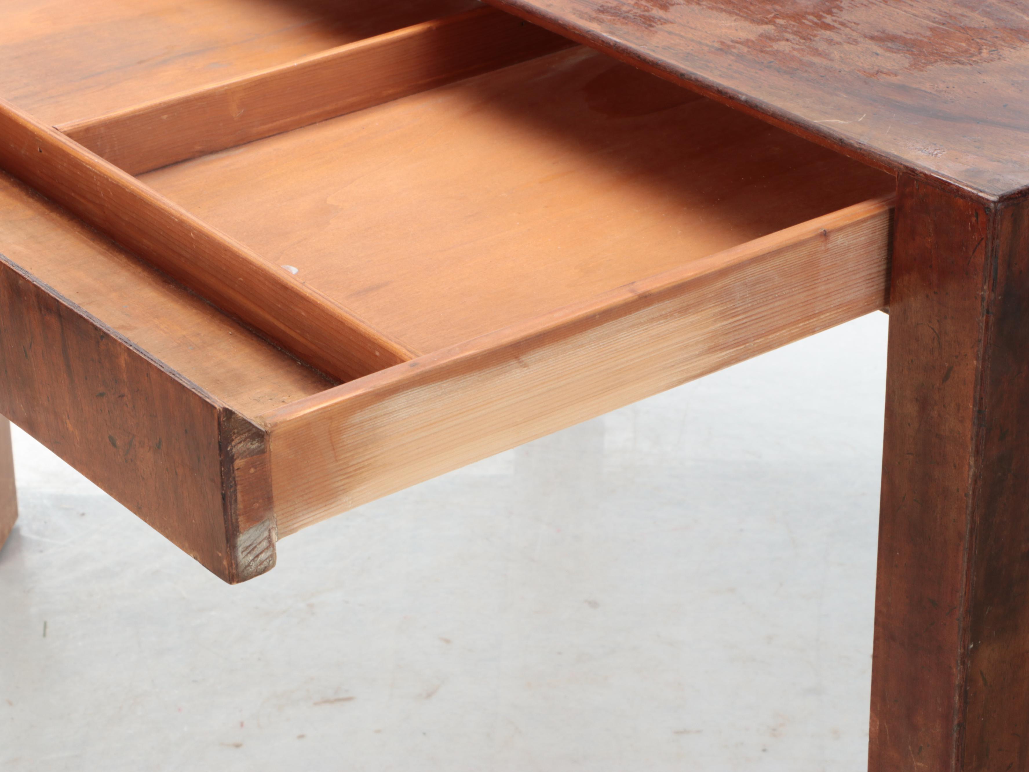 Italian Modern Parsons Style Single-Drawer Writing Table, Mid to Late 20th C.