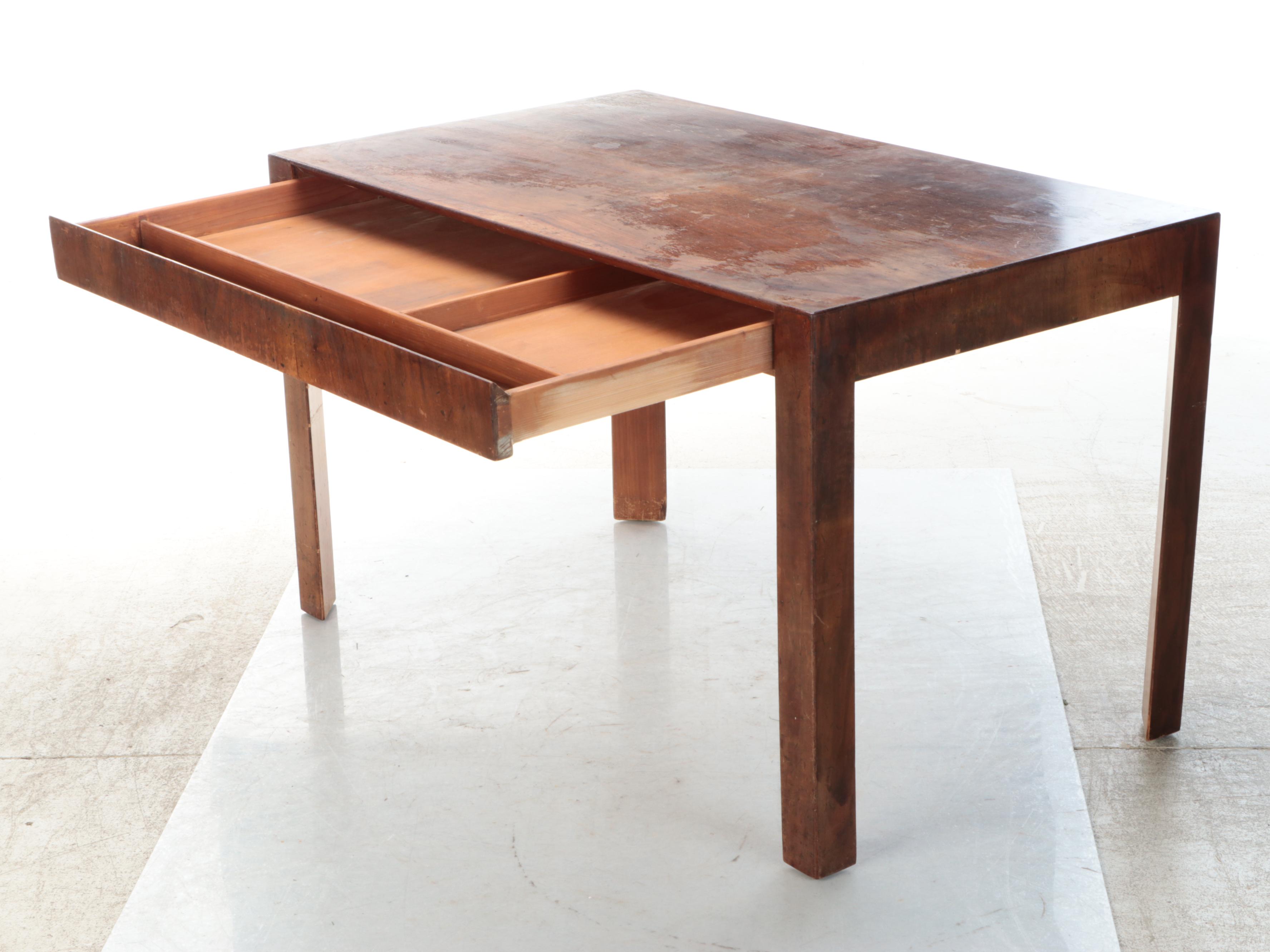Italian Modern Parsons Style Single-Drawer Writing Table, Mid to Late 20th C.