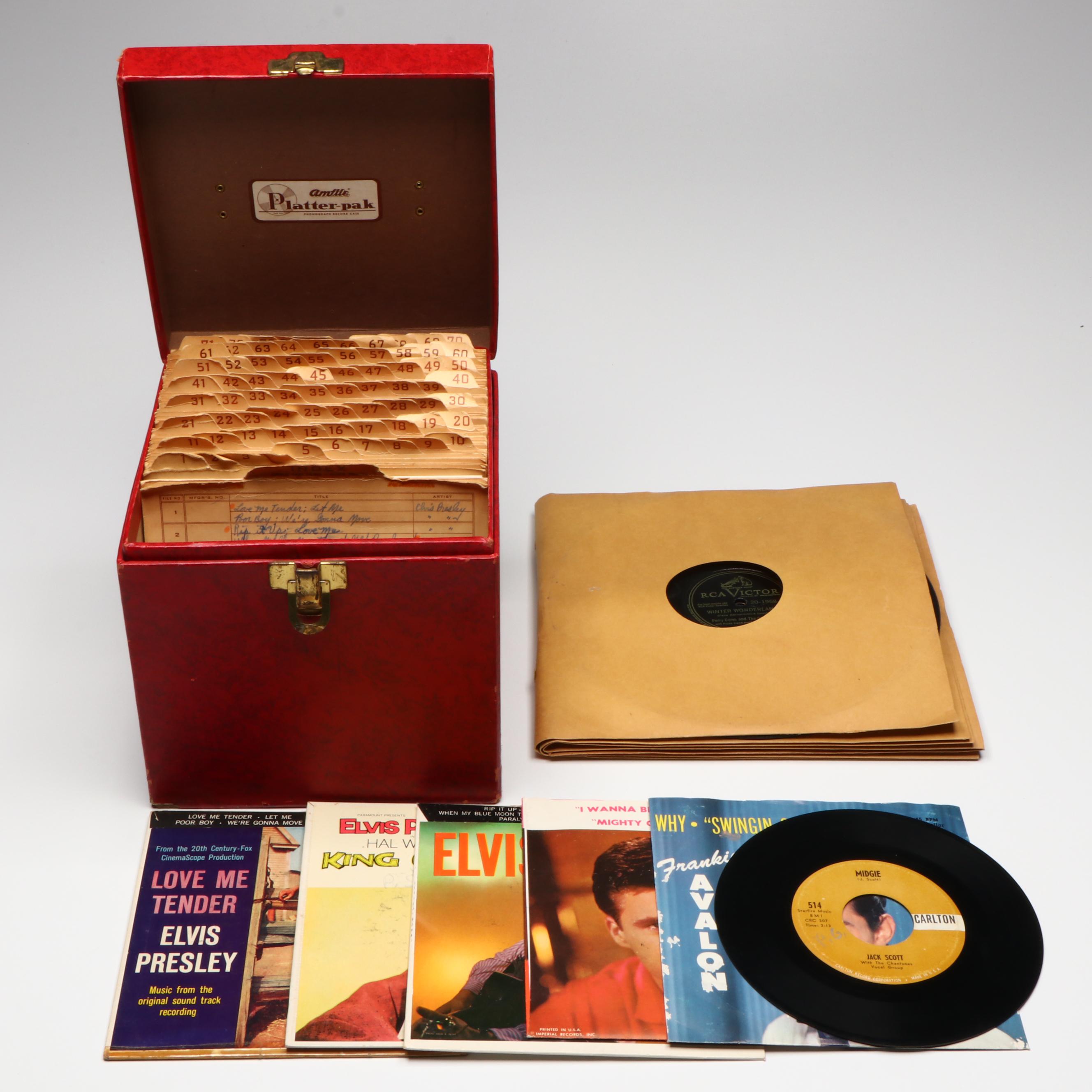 Ricky Nelson, Frankie Avalon, Jack Scott, Elvis Presley, and More Vinyl Singles