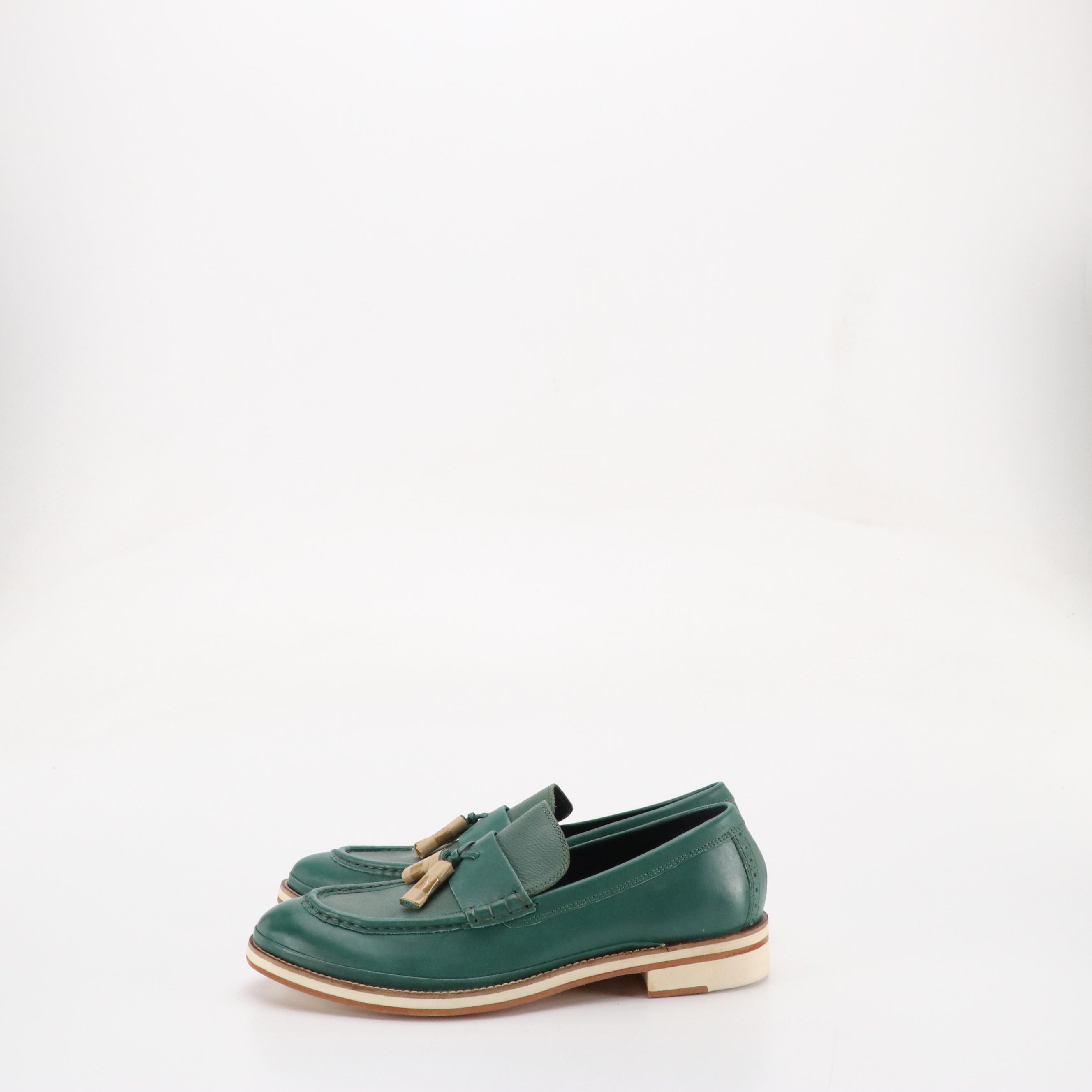 Cole Haan Emerald Green Tassel Loafers & Tan Derby Shoes, Other Shoes and Socks