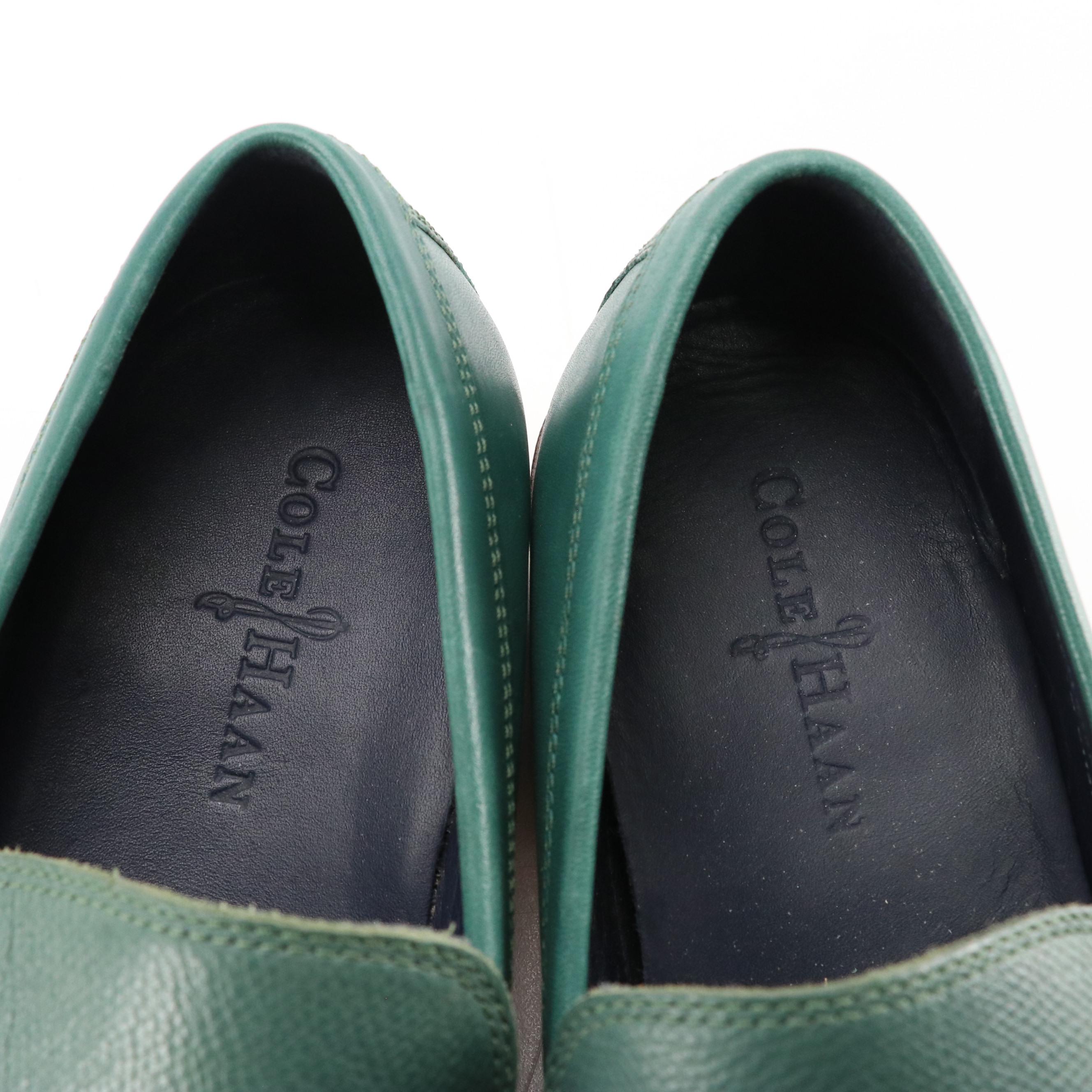 Cole Haan Emerald Green Tassel Loafers & Tan Derby Shoes, Other Shoes and Socks