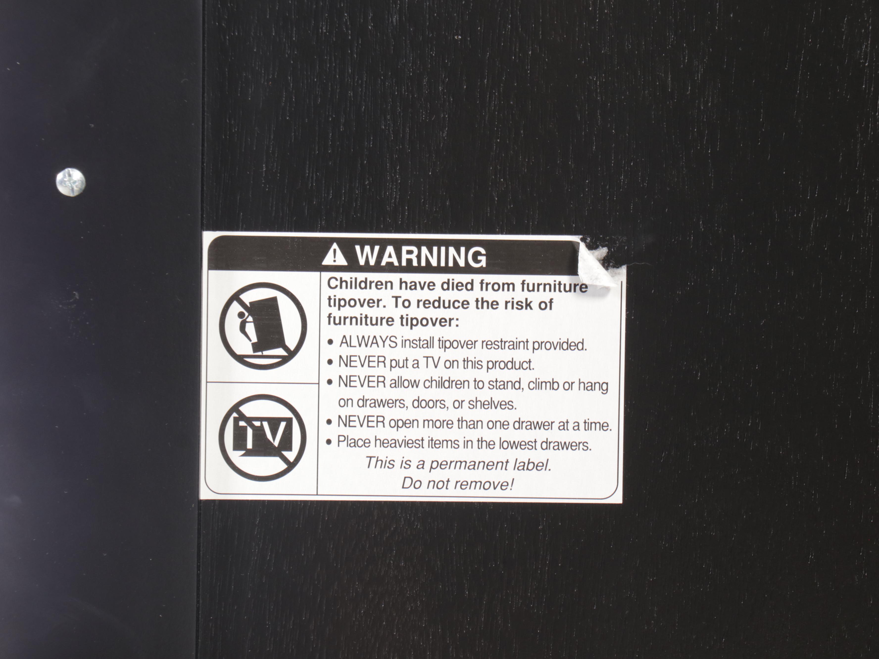 Restoration Hardware "St. James" Ebonized Wood Media Cabinet/Armoire, 2022