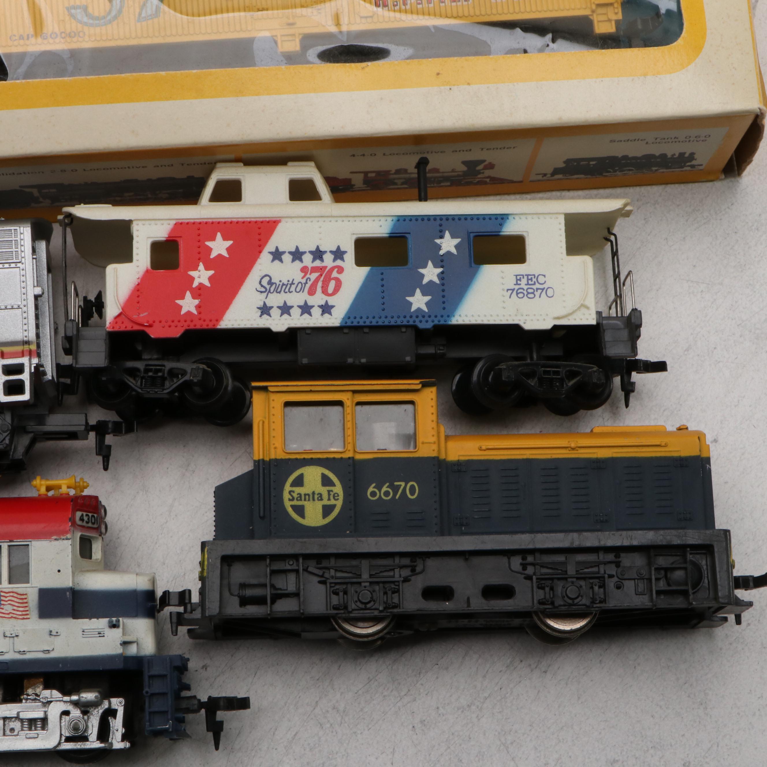 Tyco HO Scale Train Cars and Track Accessories, Late 20th Century
