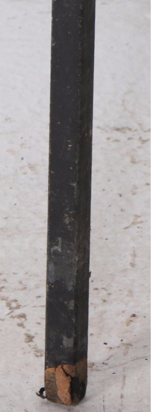 Art and Crafts Style Wrought Iron Tall Flower Shaped In Ground Candle Holders