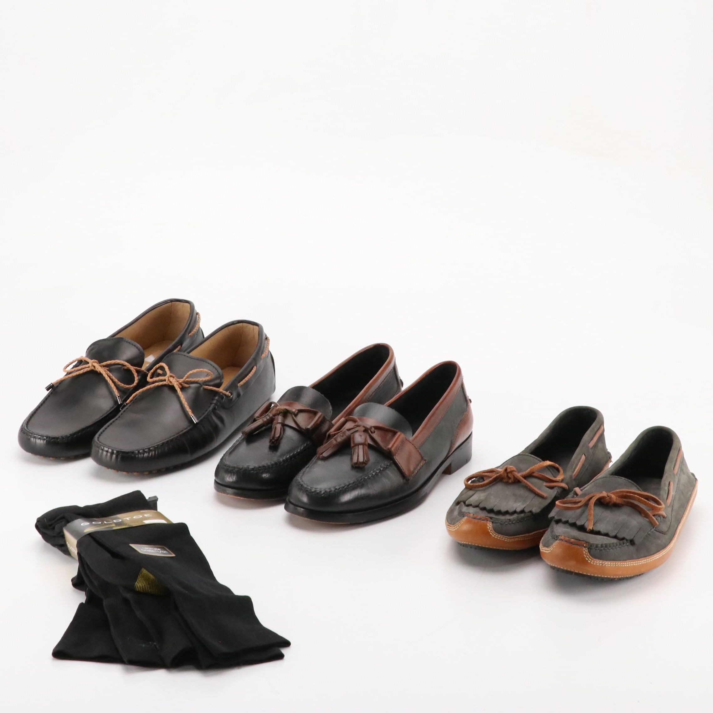 Men's Tod's and Cole Haan Driving Shoes, Nordstrom Loafers, and GoldToe Socks