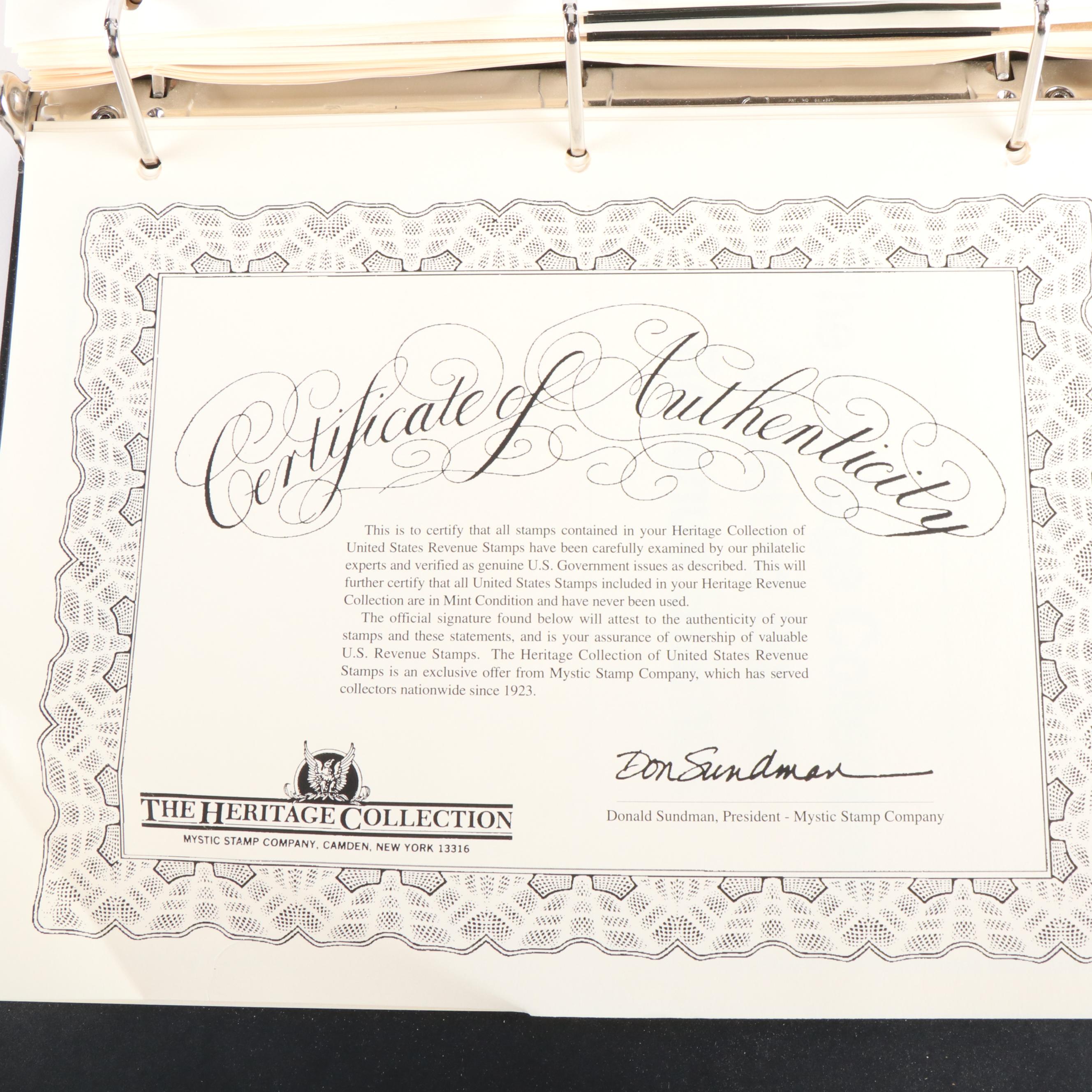 Antique U.S. Revenue Stamps, Including Distilled & Rectified Spirits, 1862-1872