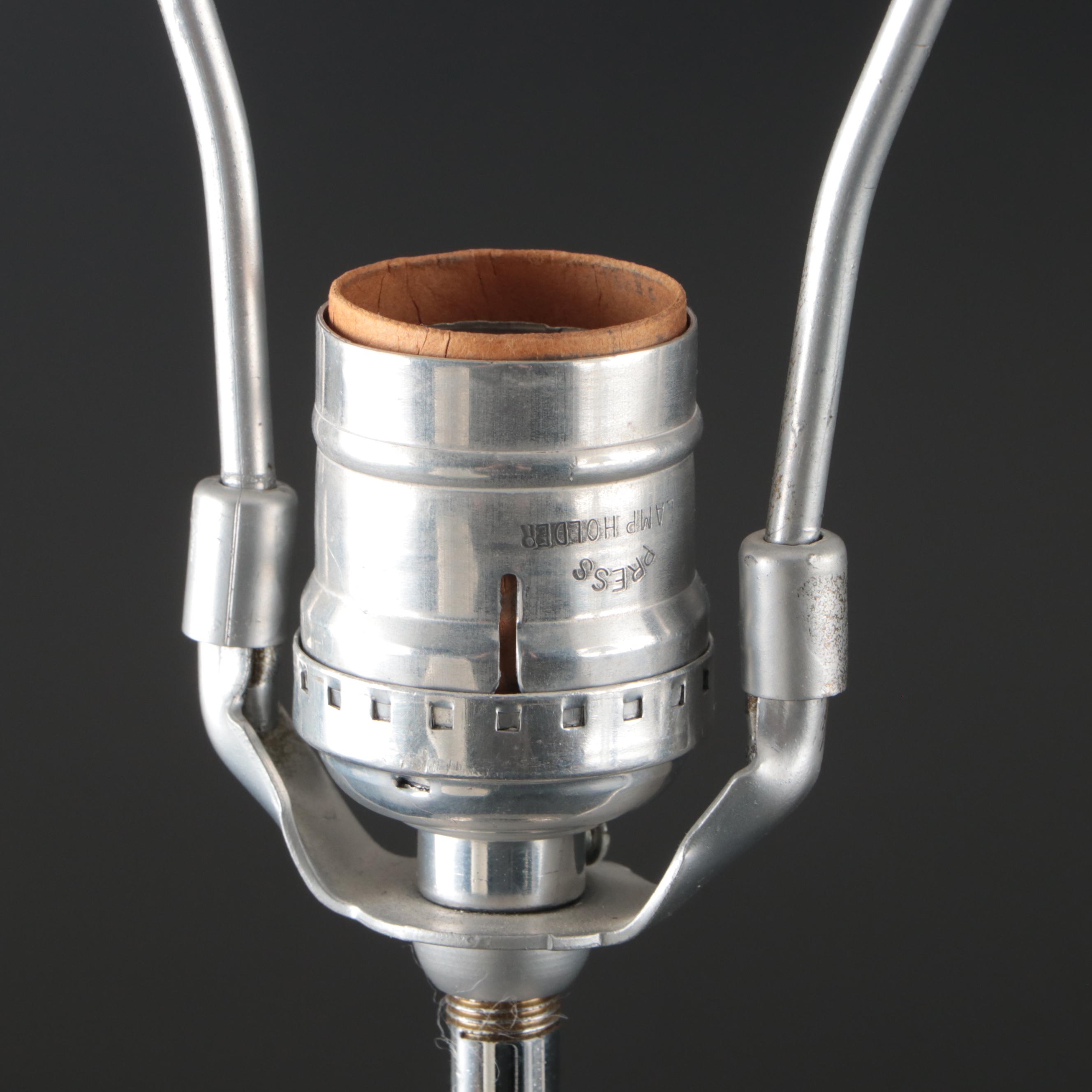 Diane Studios Diamond Pattern Crystal Pillar Table Lamps