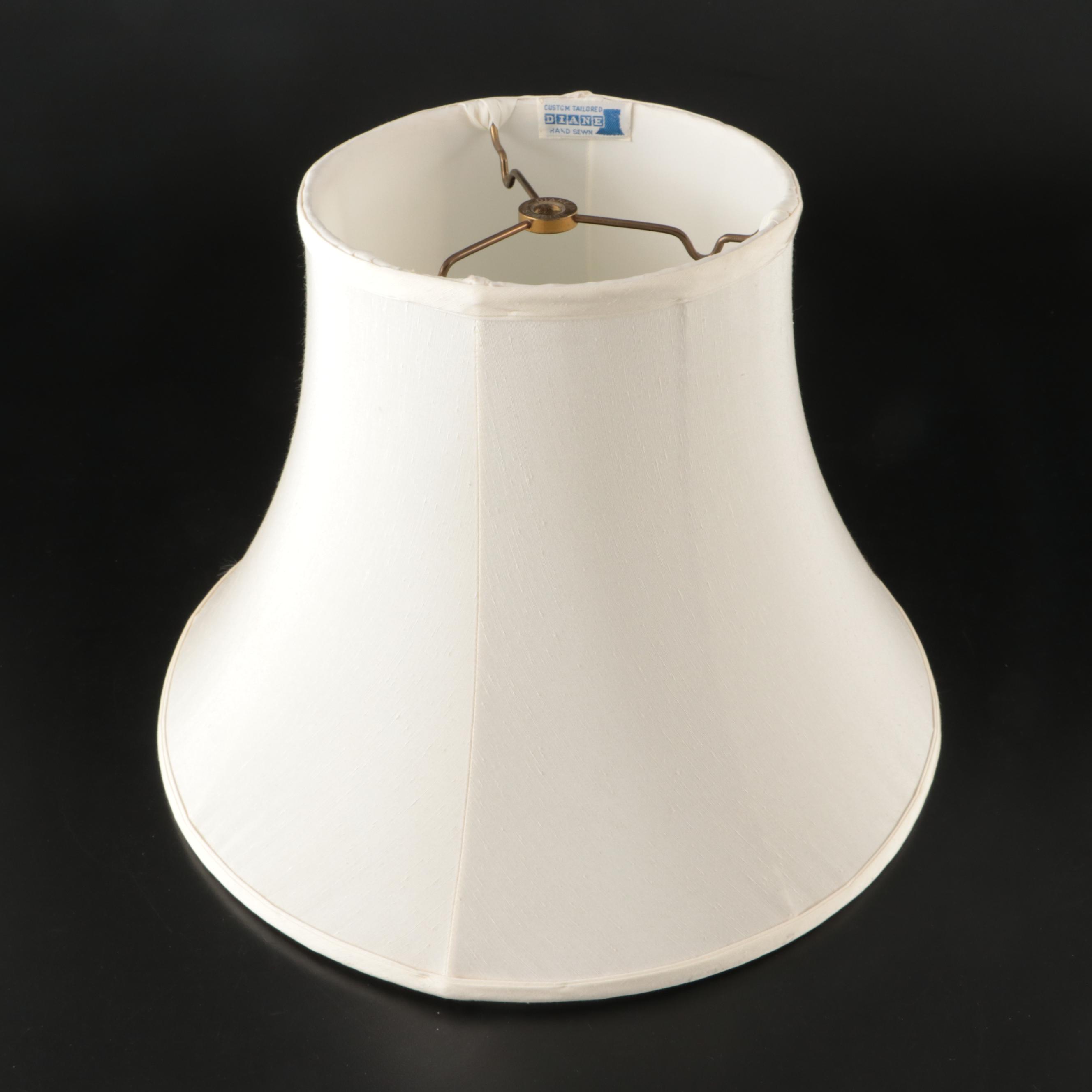 Diane Studios Diamond Pattern Crystal Pillar Table Lamps