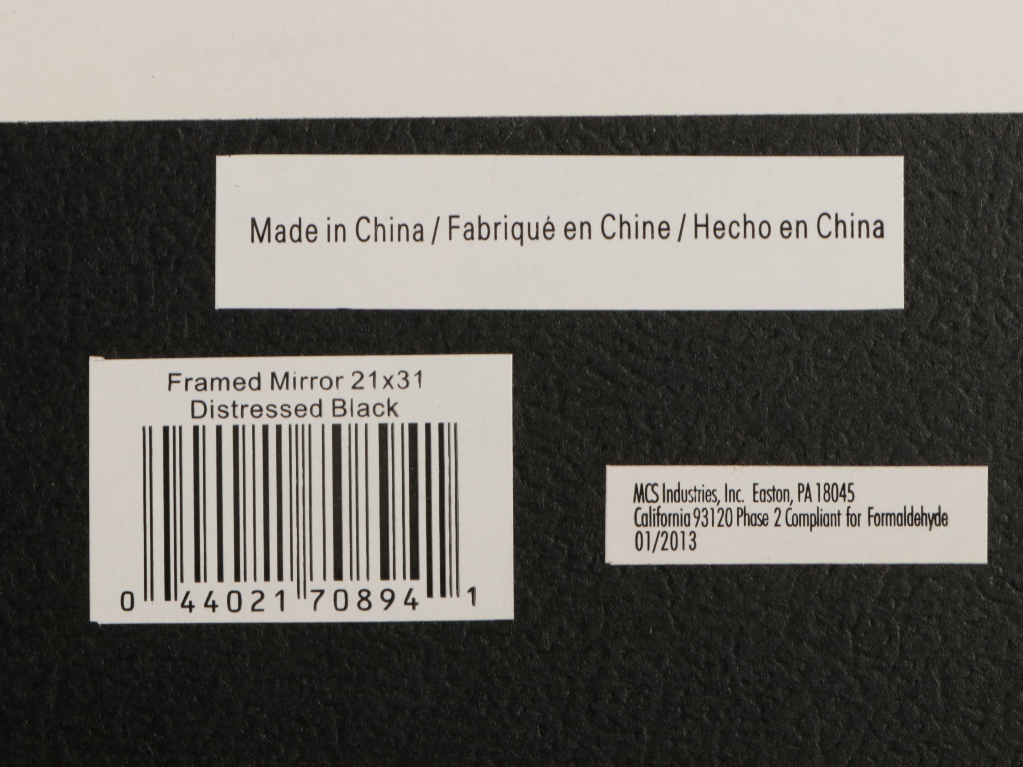 Victorian Style Distressed Black Wooden Framed Oval Wall Mirrors