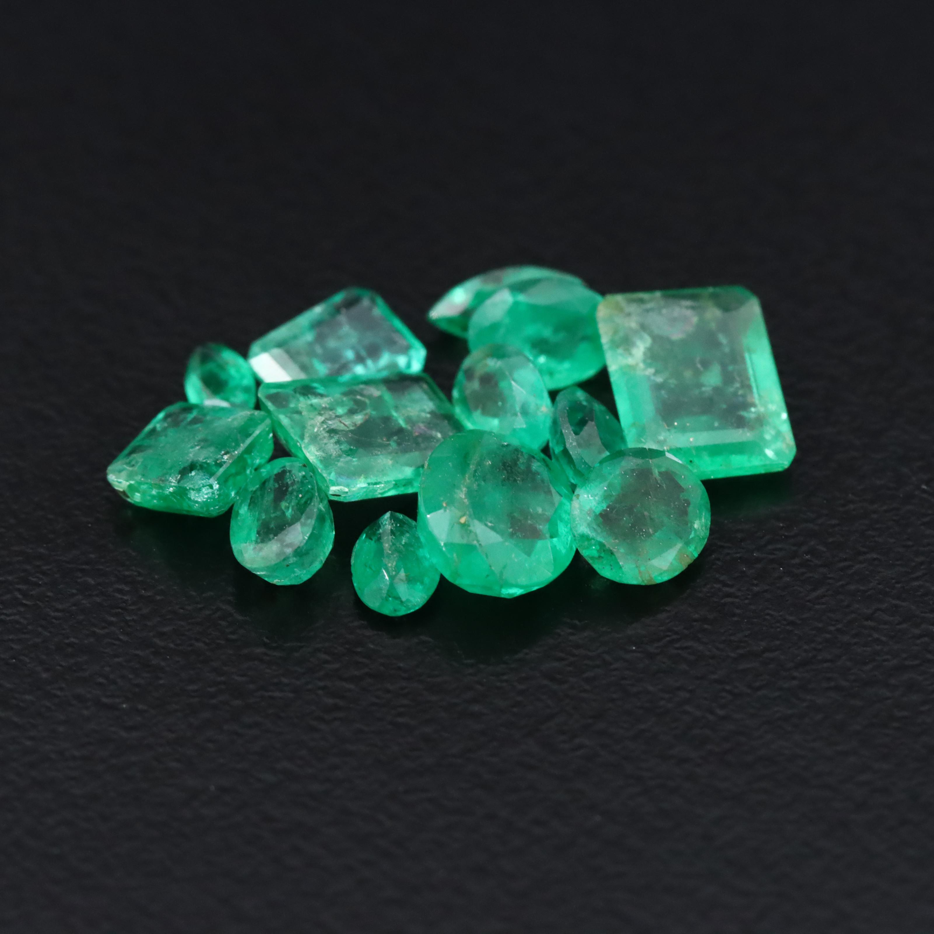 Loose 5.13 CTW Emeralds