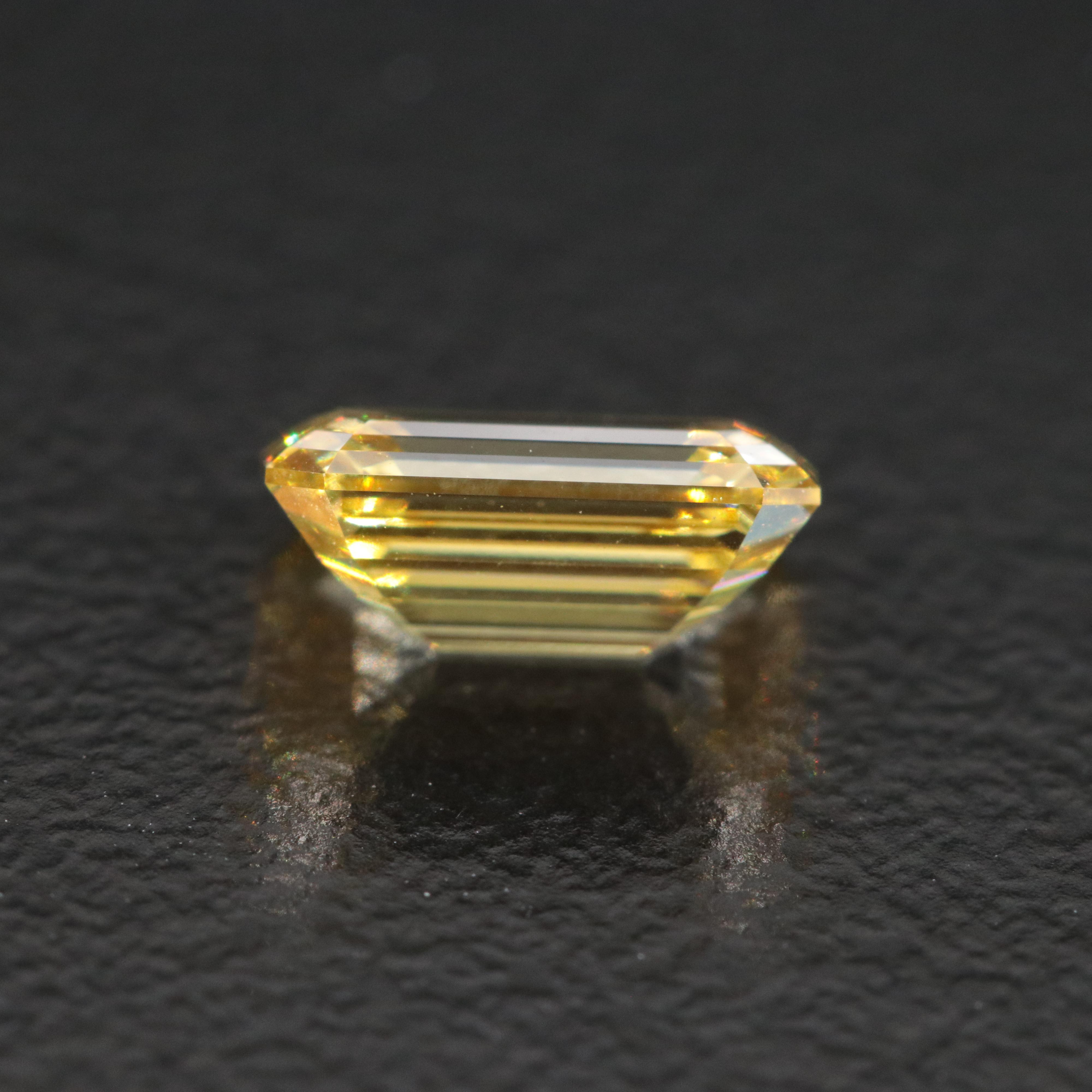Loose 1.05 CT Lab Grown Fancy Yellow Diamond with IGI Report