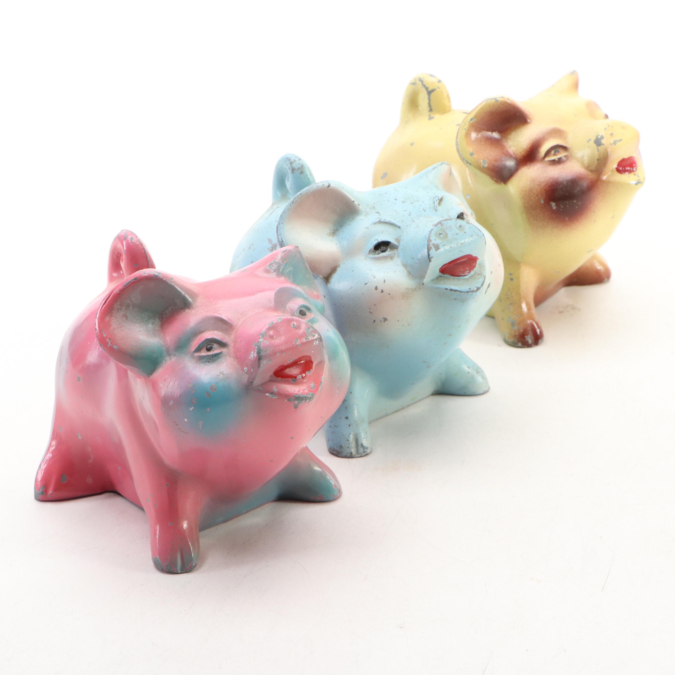 Whittier Savings and Loan Association with Other Piggy Banks, Mid-20th Century