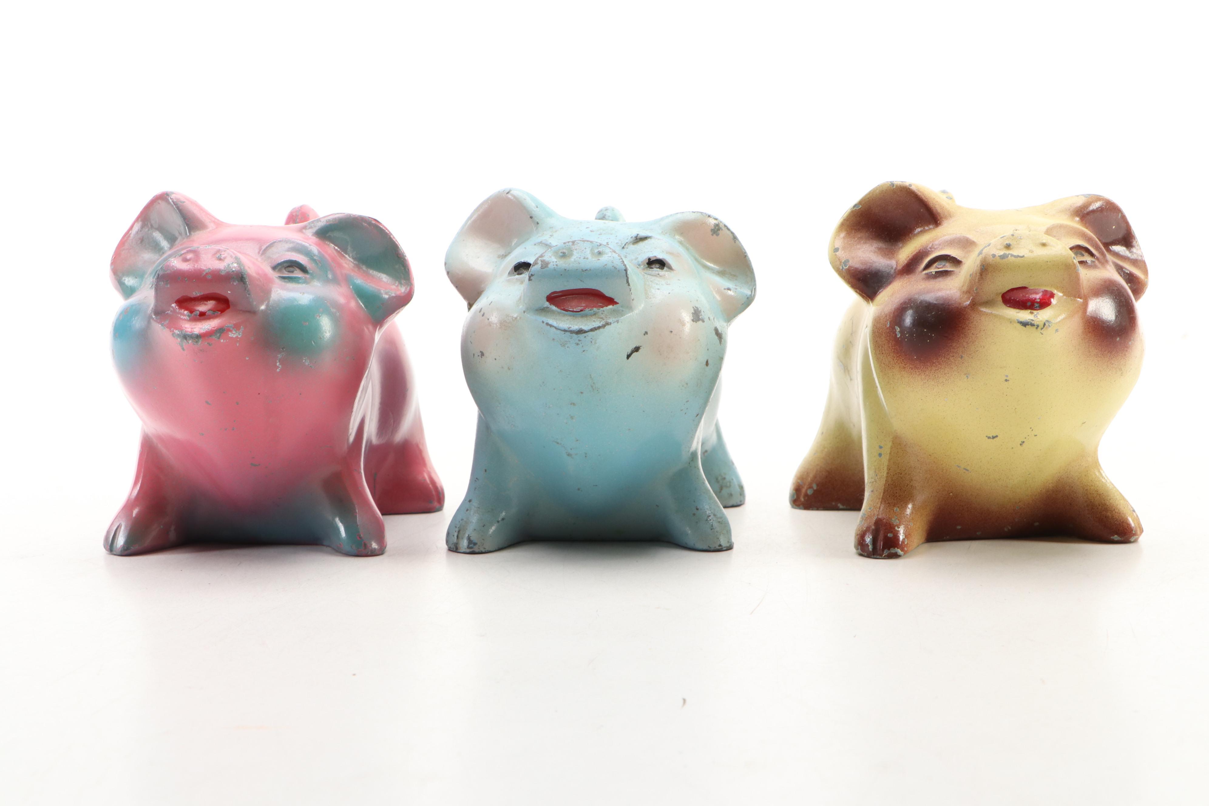 Whittier Savings and Loan Association with Other Piggy Banks, Mid-20th Century