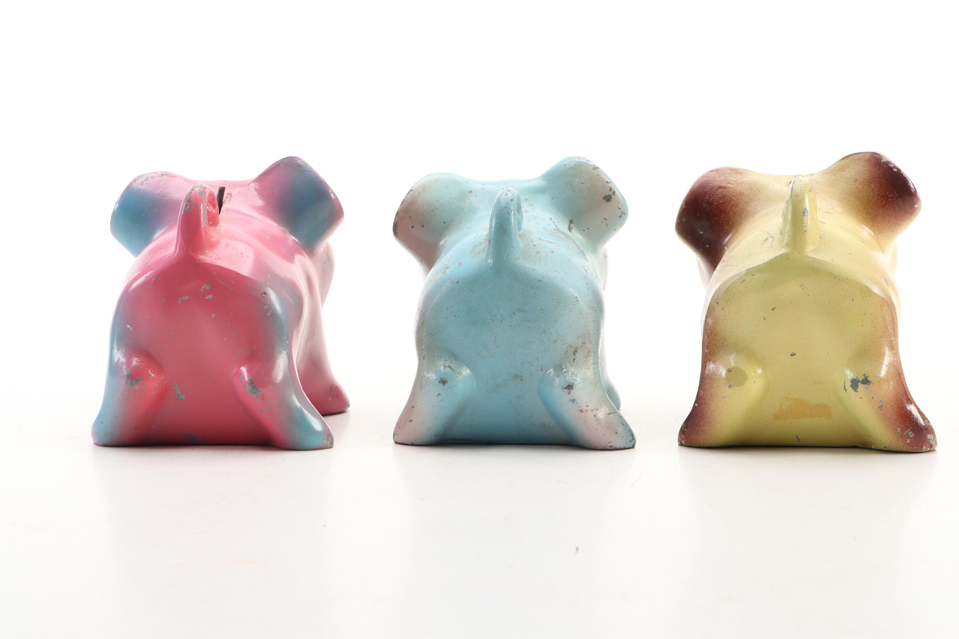 Whittier Savings and Loan Association with Other Piggy Banks, Mid-20th Century