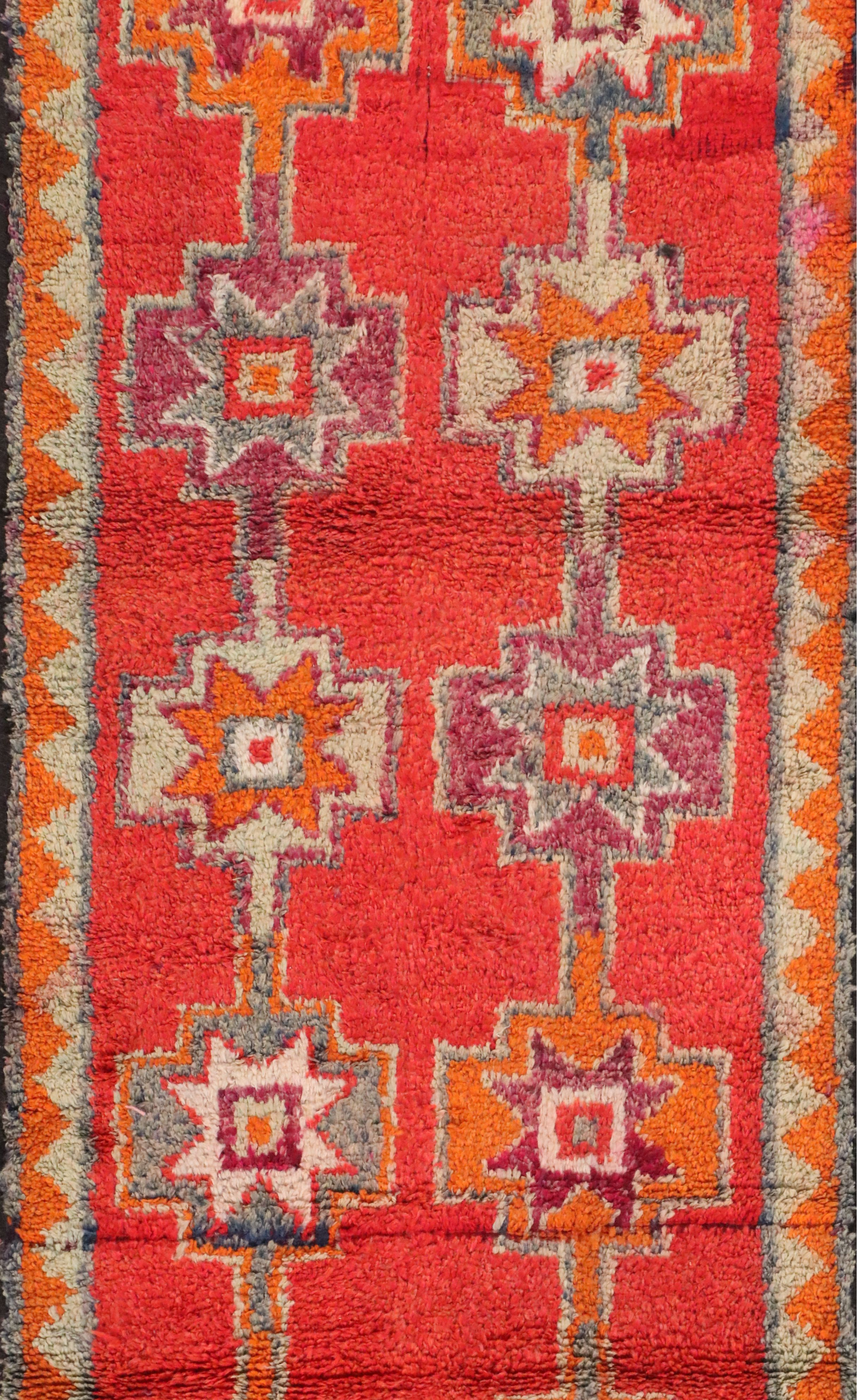3'3 x 10'10 Hand-Knotted Turkish Village Long Rug