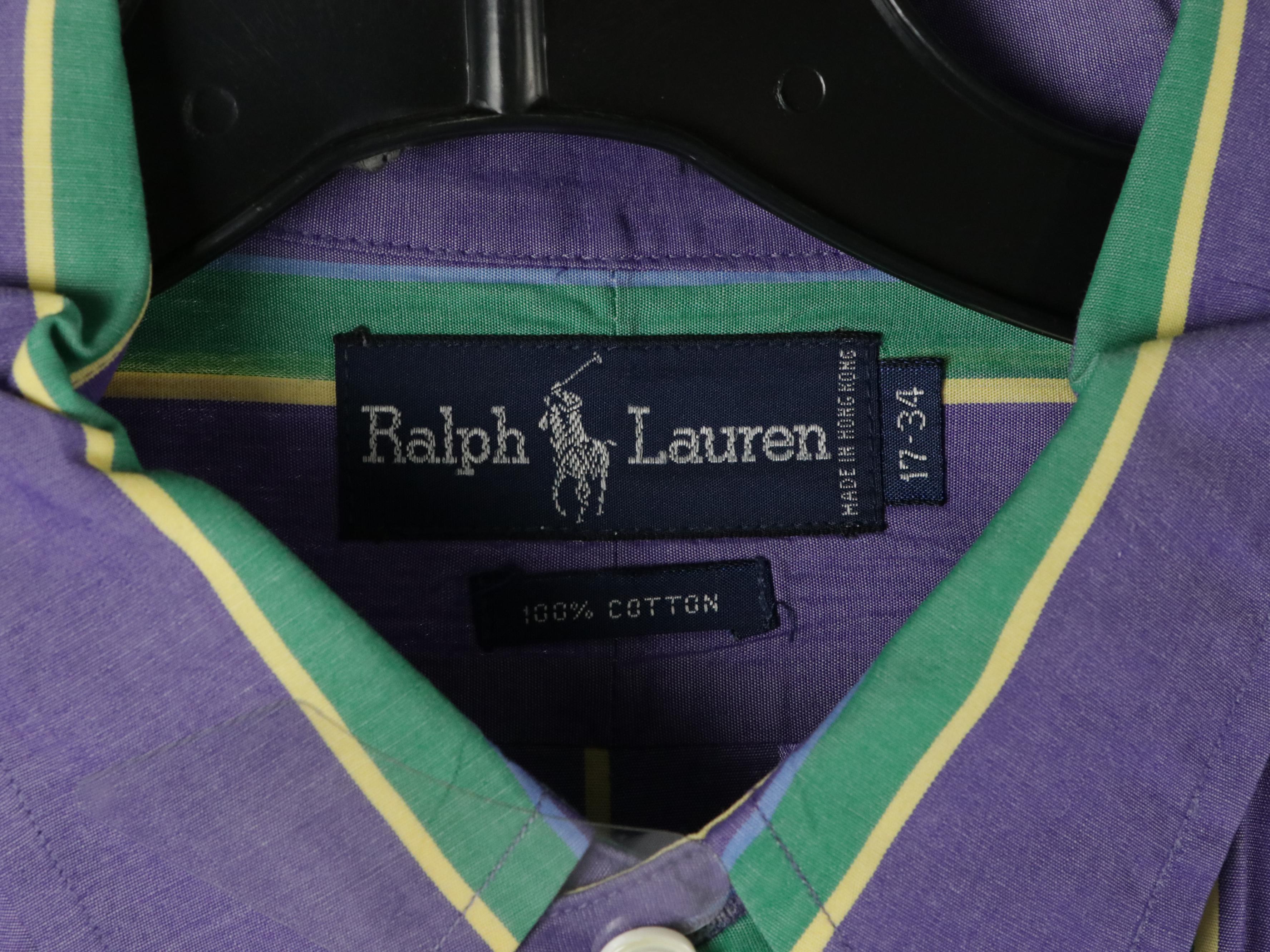 Men's Ralph Lauren Plaid, Striped and Solid Cotton Button-Down Shirts