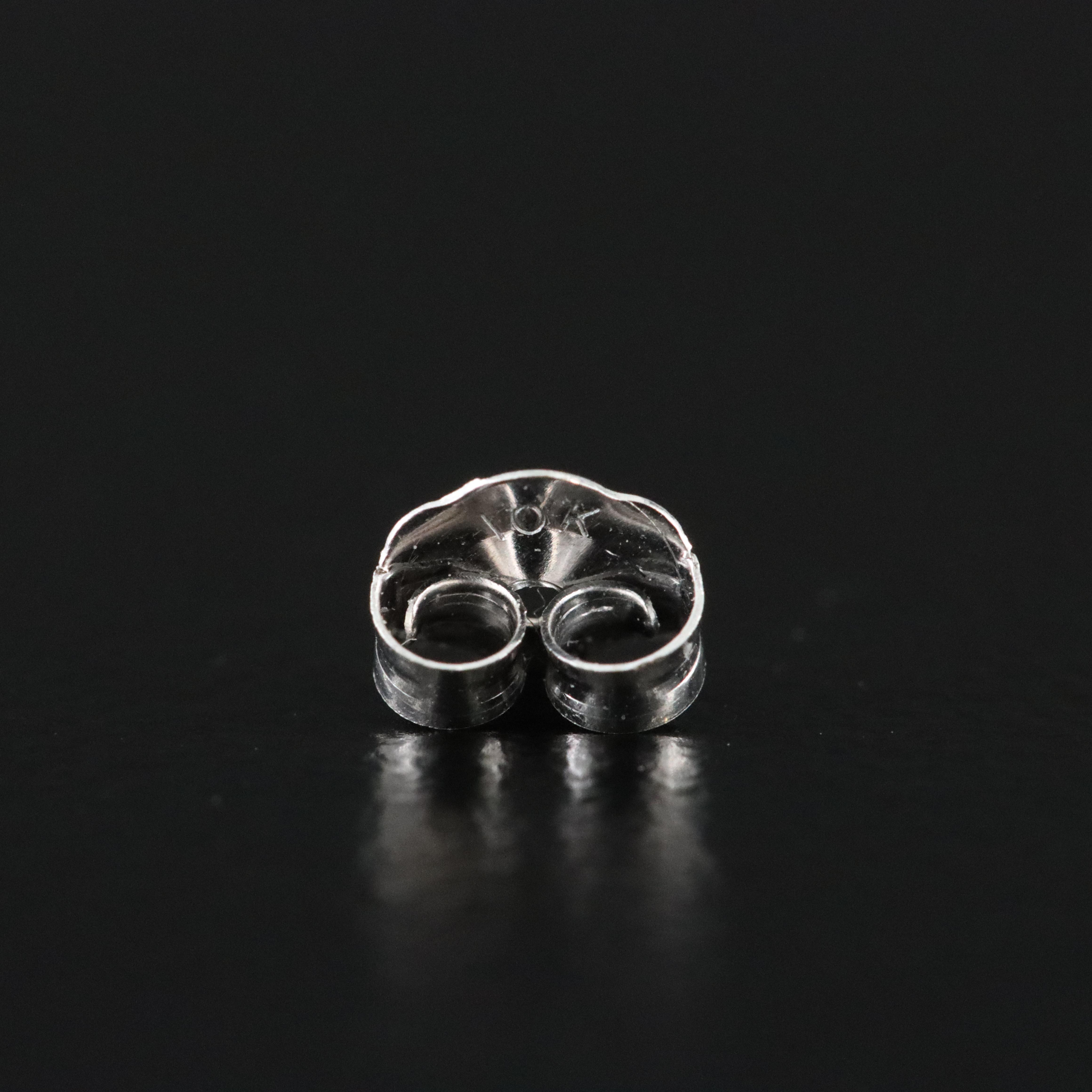 10K Pink Sapphire and Diamond Earrings